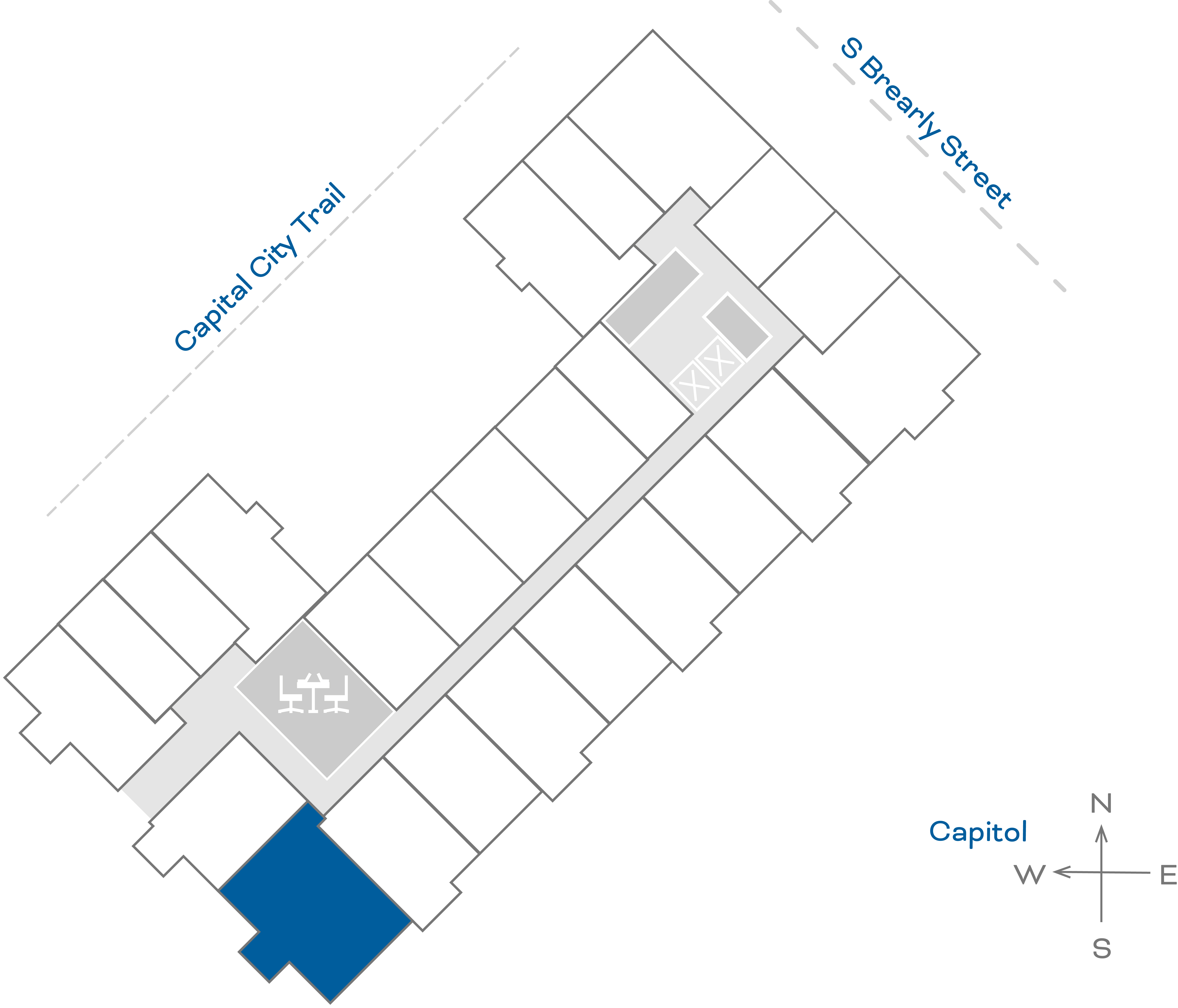 ULI The Penny 635 - 2 Bed, 2 Bath Floorplate