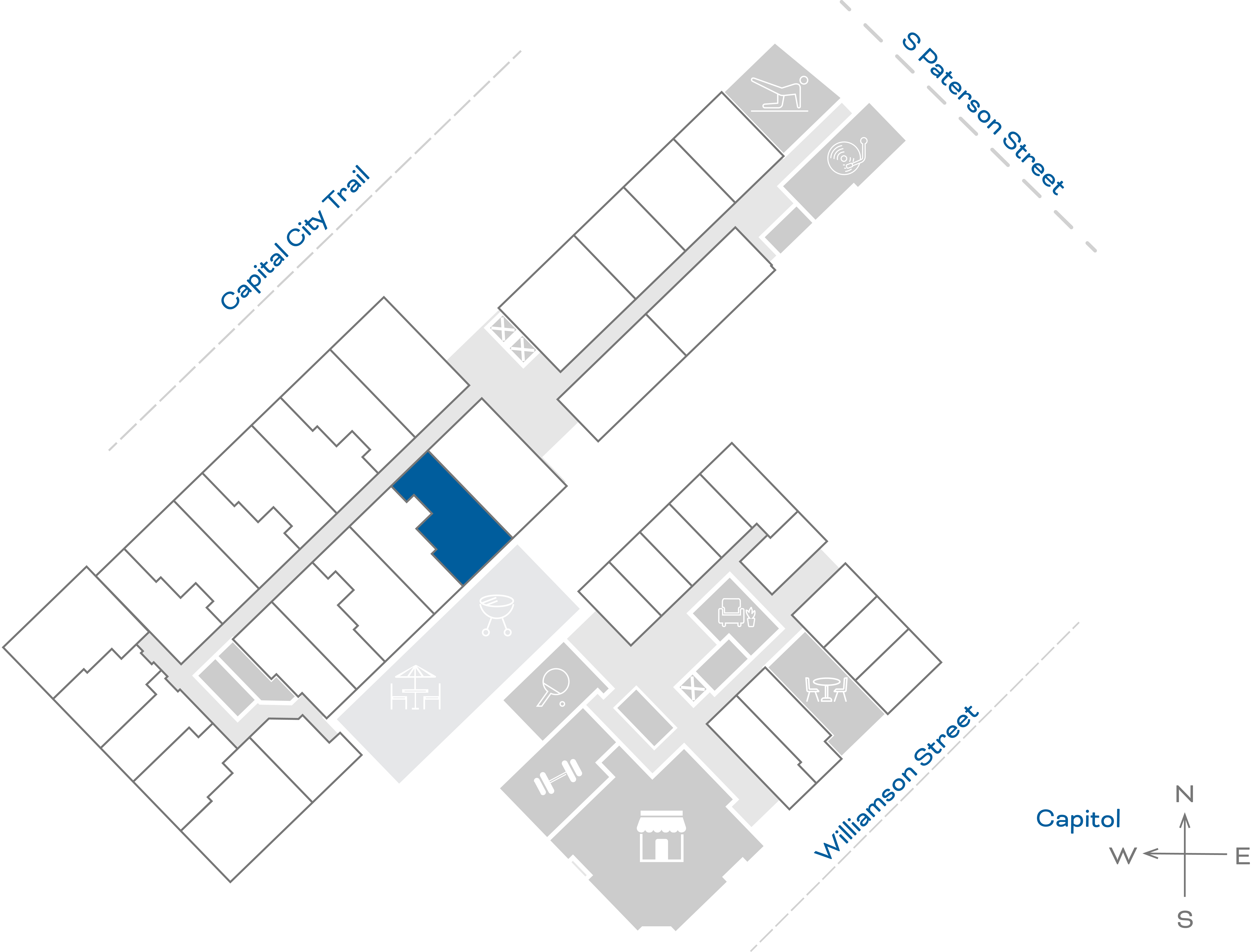 ULI The Irwin N115 - 1 Bed Den, 1 Bath Floorplate