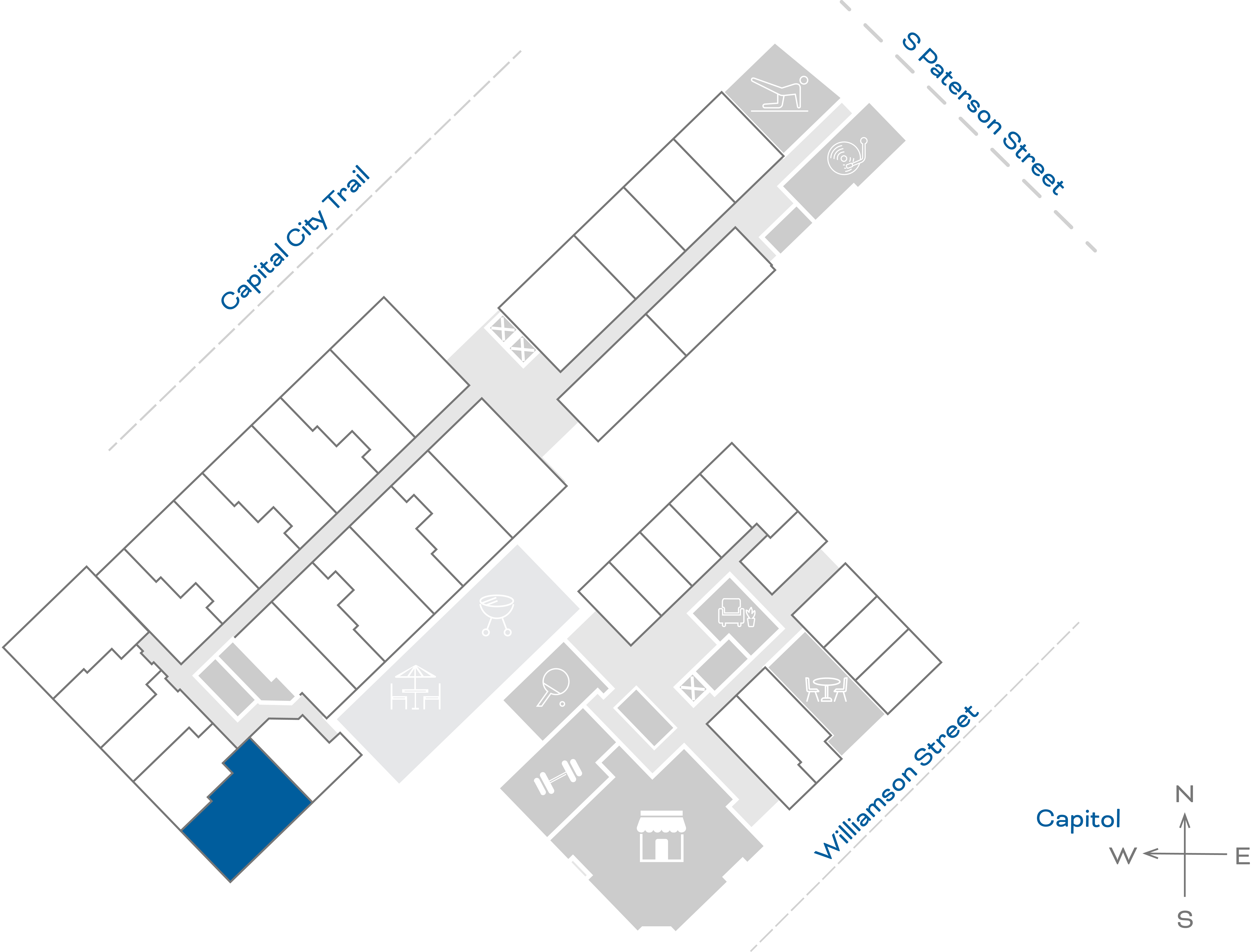ULI The Irwin N136 - 2 Bed, 2 Bath Floorplate