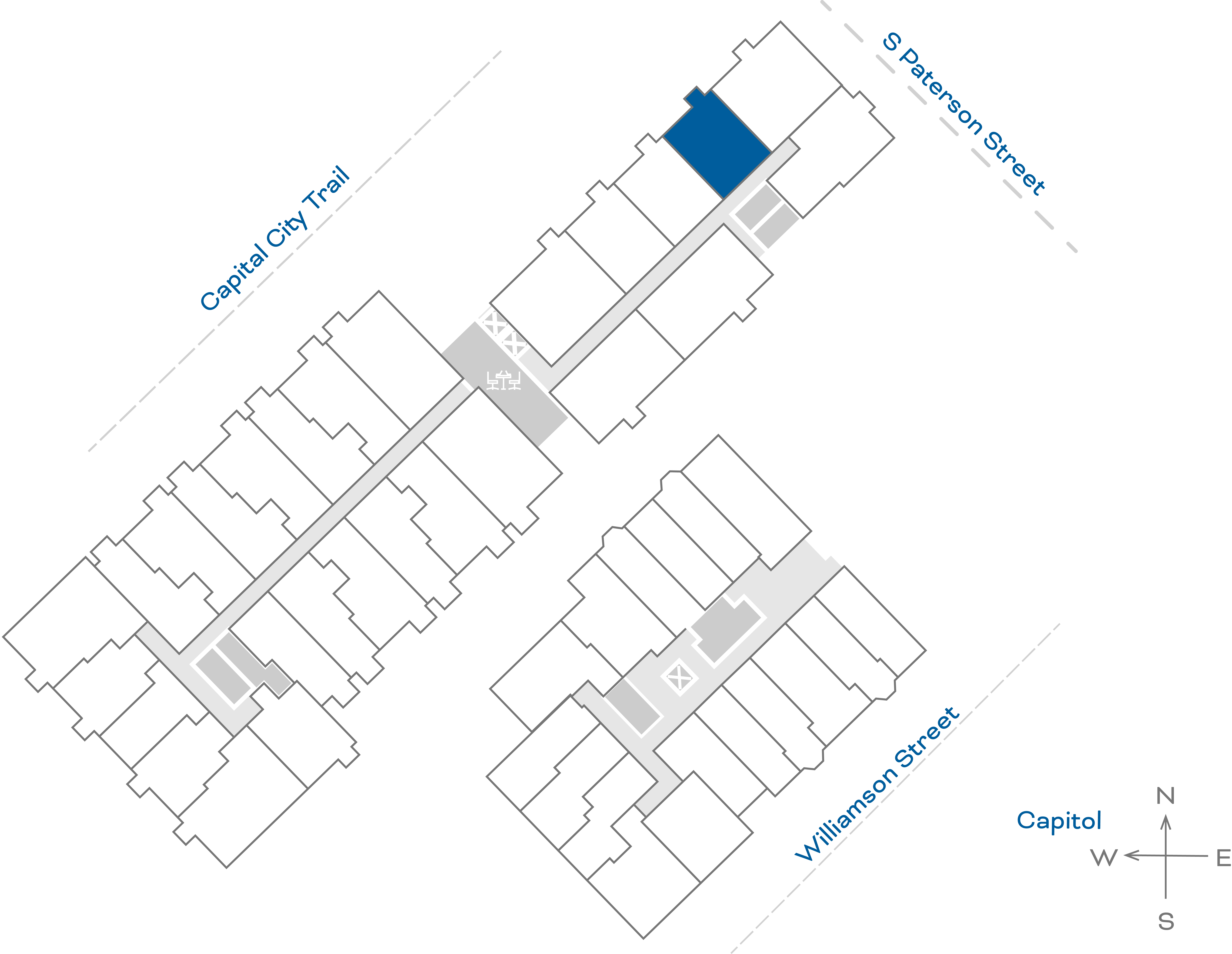 ULI The Irwin N204 - 1 Bed, 1 Bath Floorplate