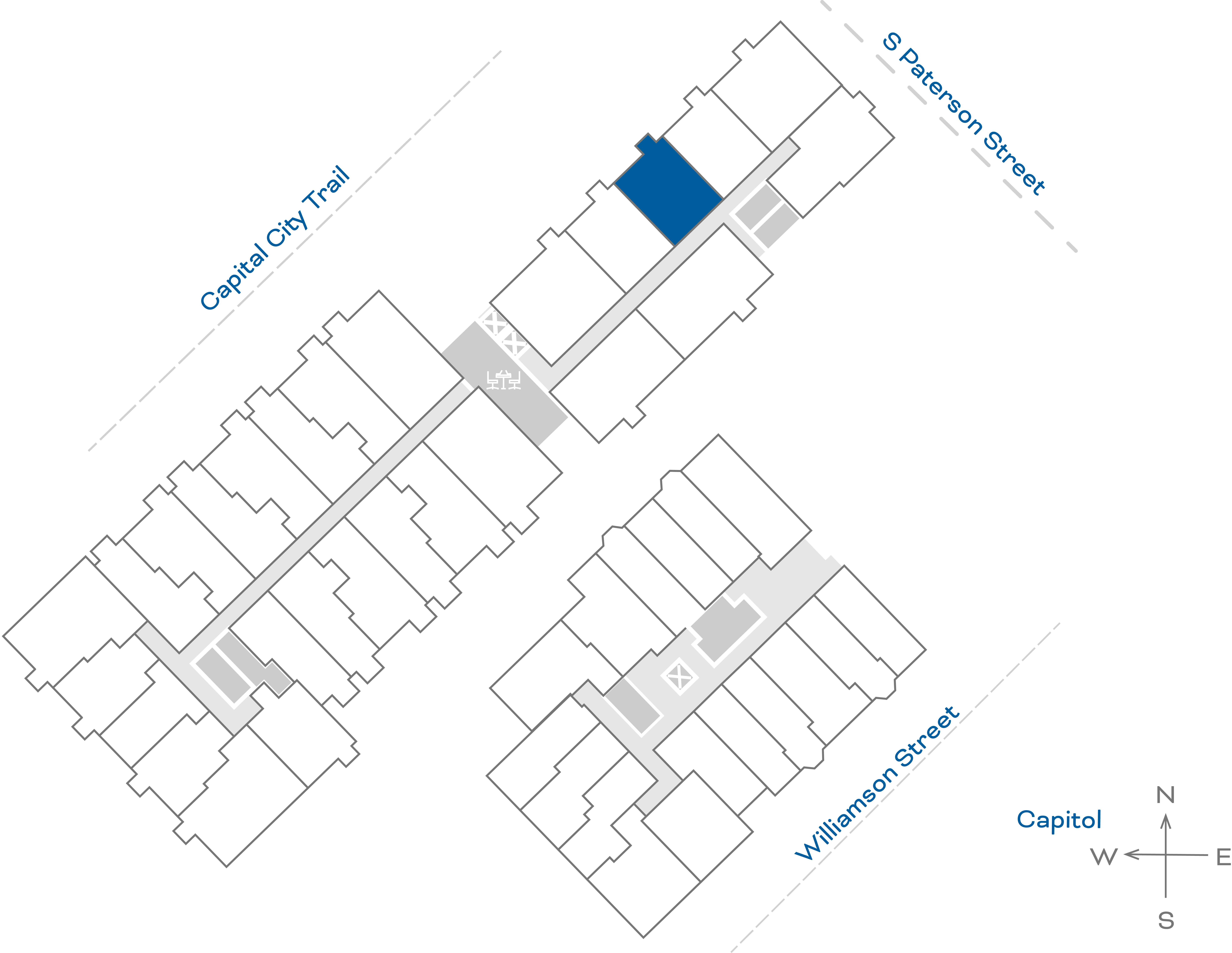ULI The Irwin N206 - 1 Bed, 1 Bath Floorplate