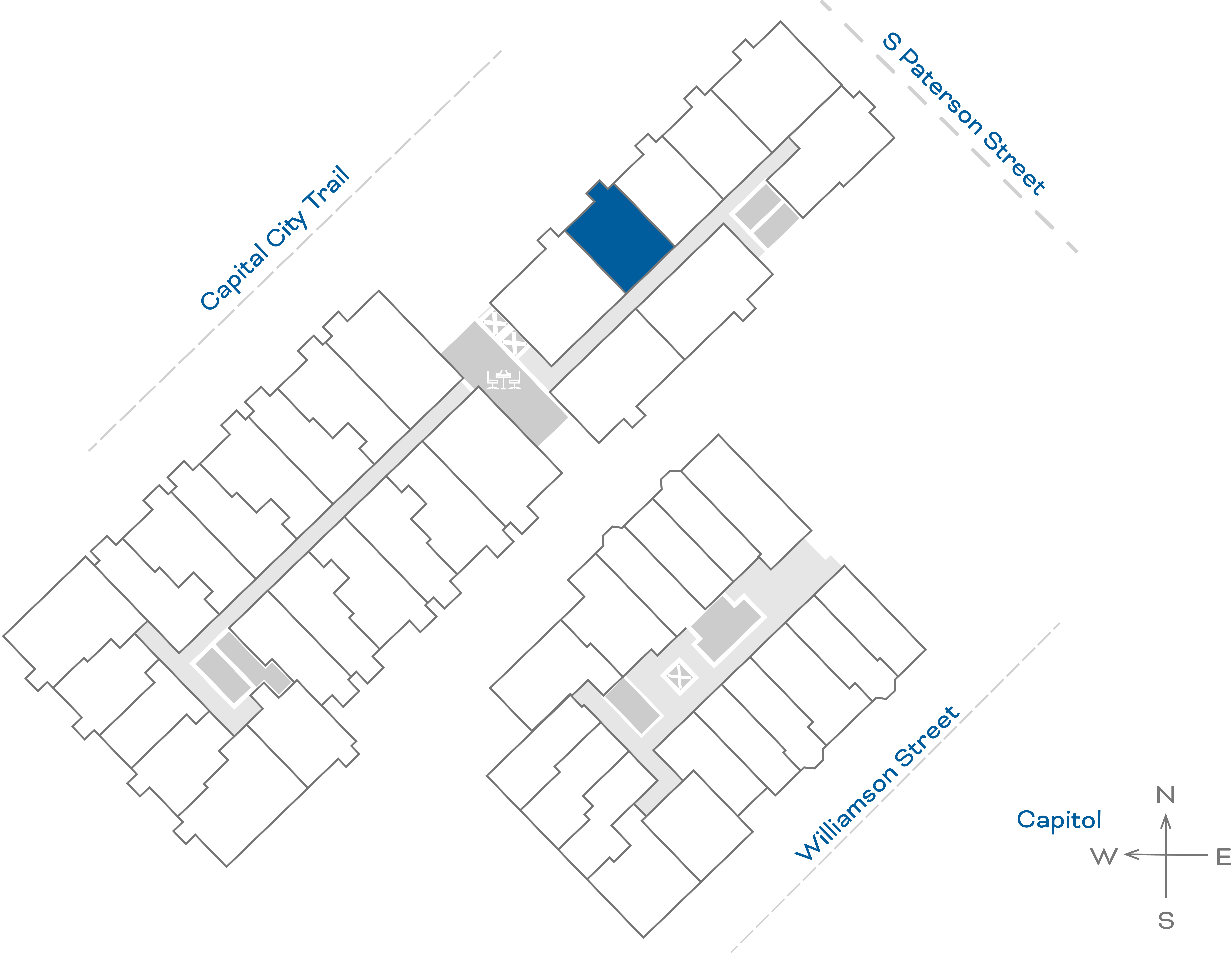 ULI The Irwin N208 - 1 Bed, 1 Bath Floorplate