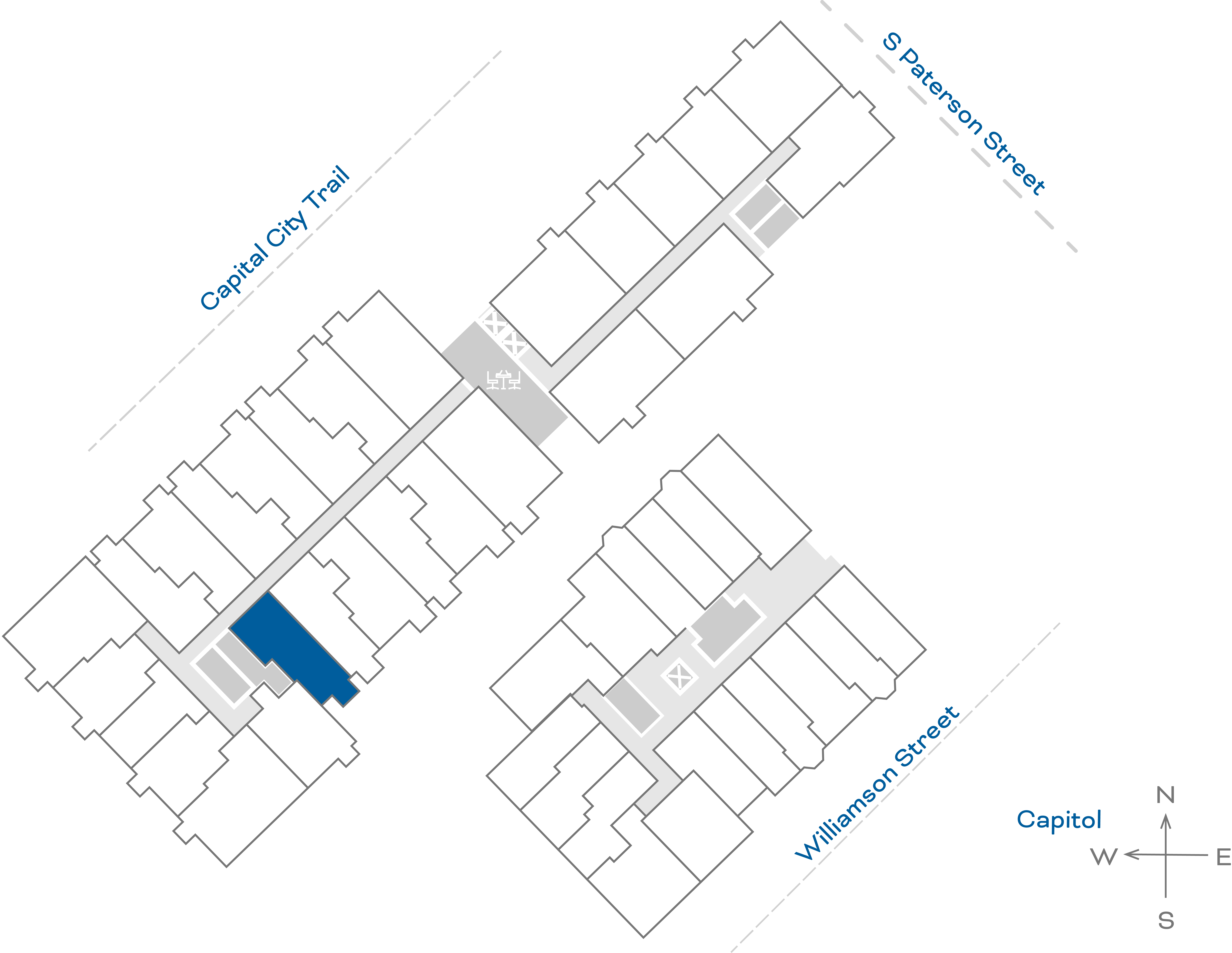 ULI The Irwin N223 - 1 Bed, 1 Bath Floorplate