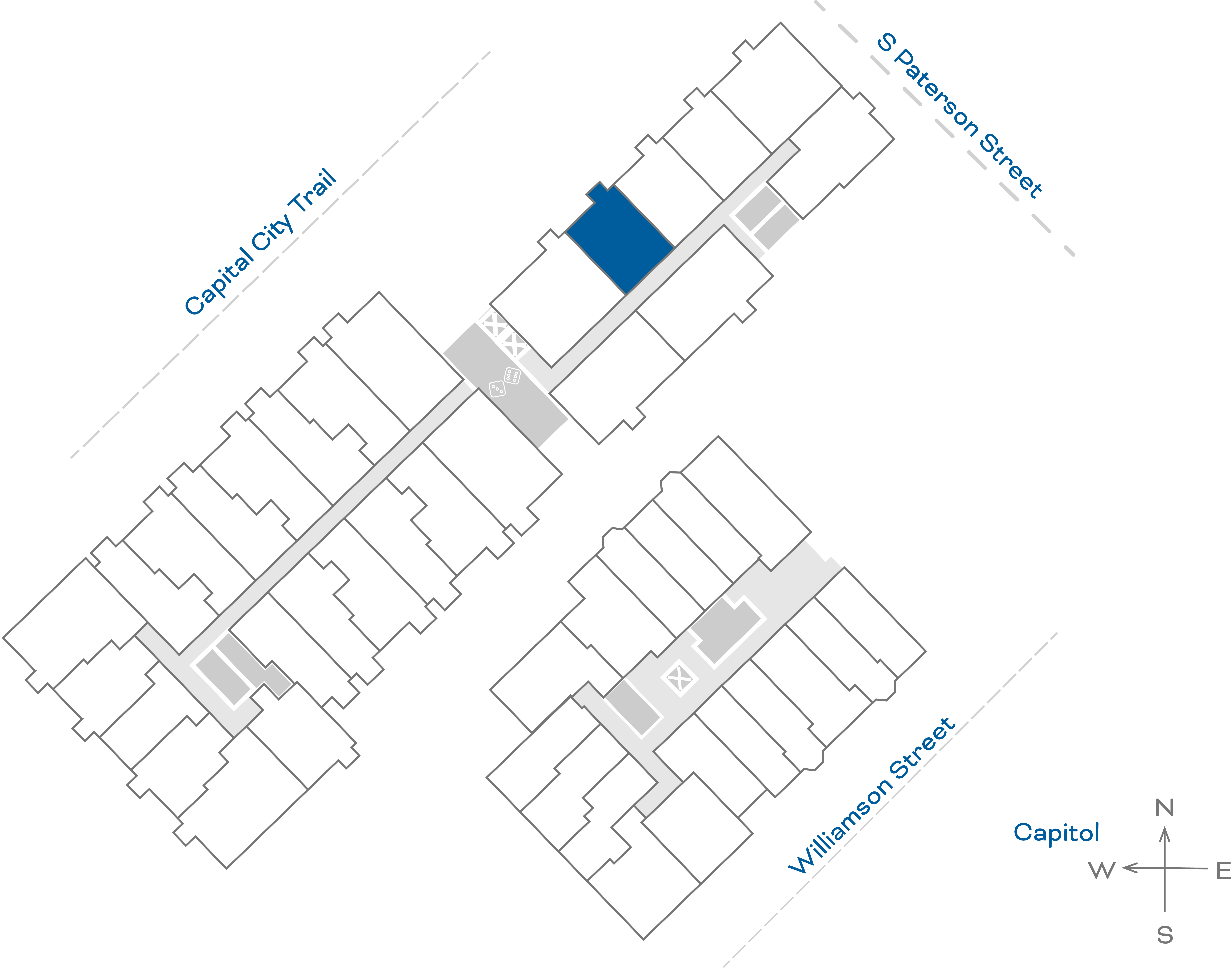 ULI The Irwin N308 - 1 Bed, 1 Bath Floorplate