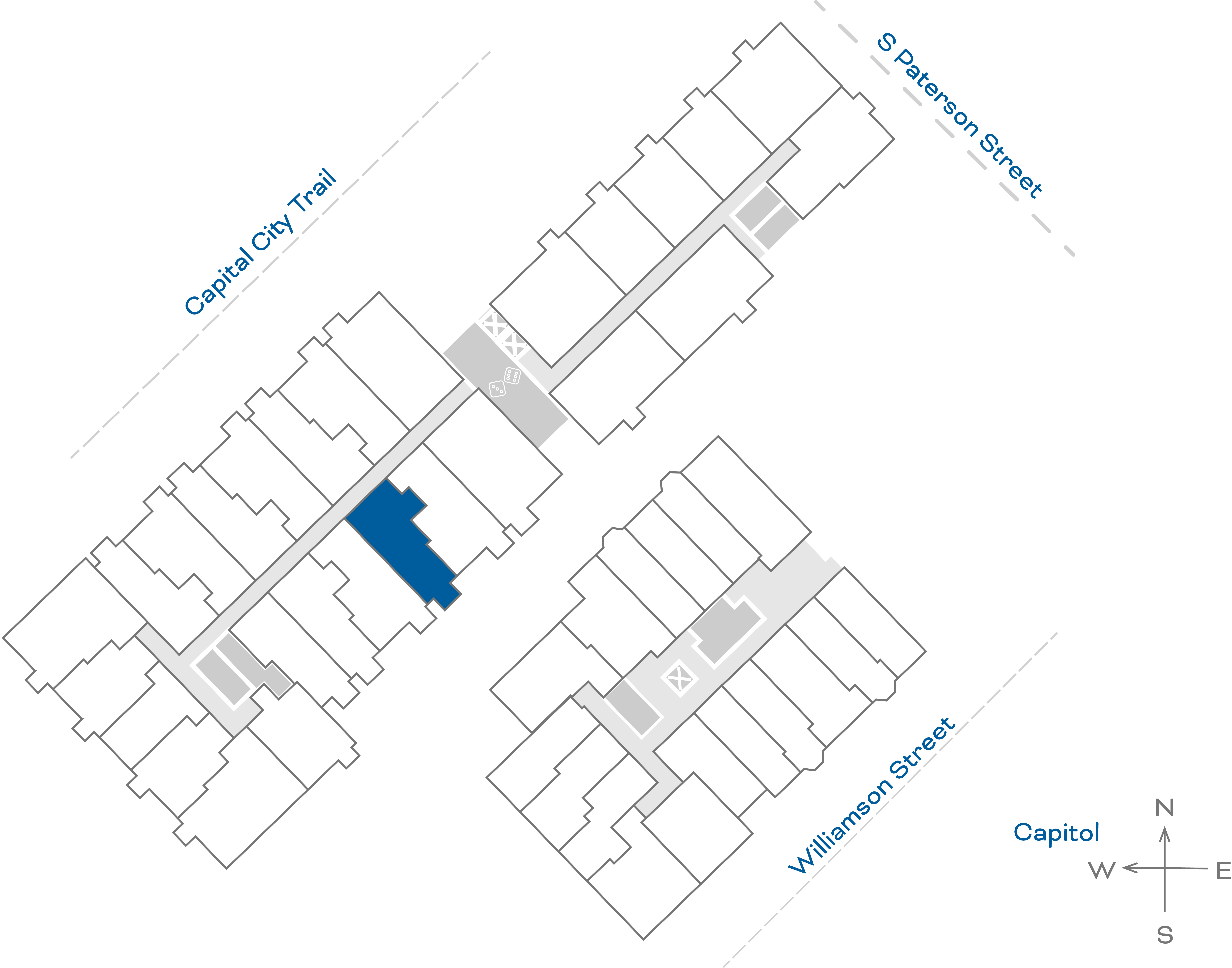 ULI The Irwin N317 - 1 Bed, 1 Bath Floorplate