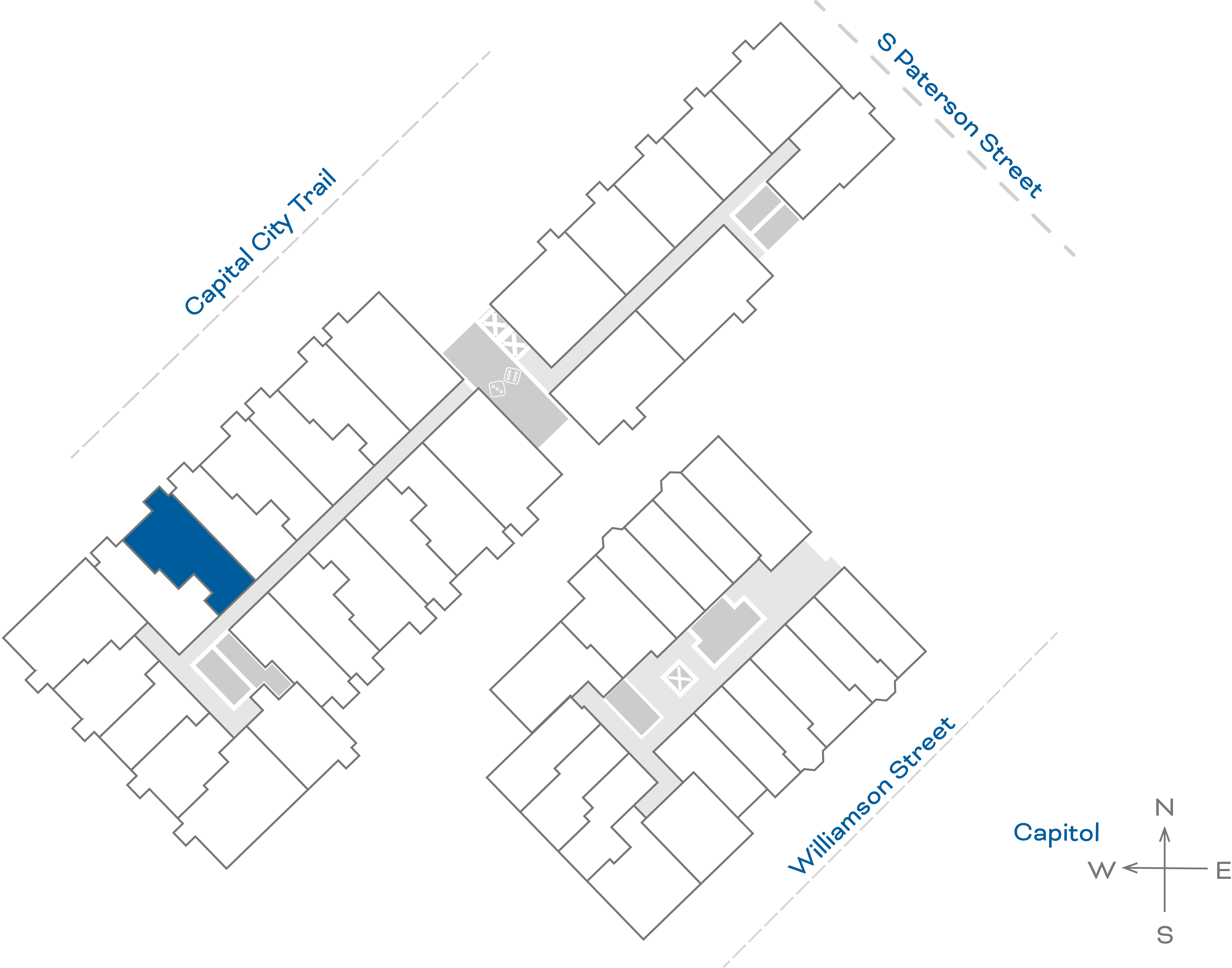 ULI The Irwin N324 - 1 Bed Den, 1 Bath Floorplate