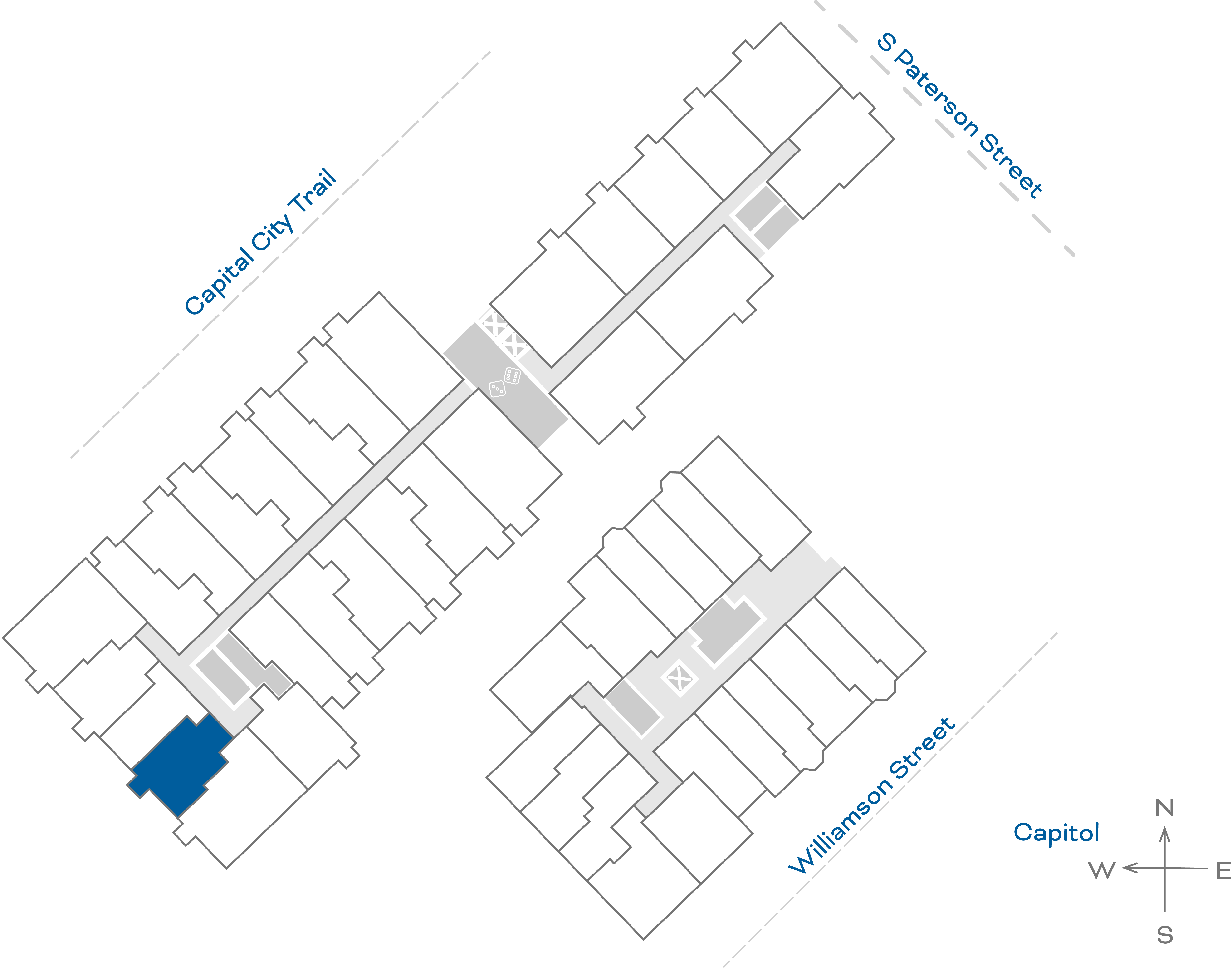 ULI The Irwin N334 - 1 Bed, 1 Bath Floorplate