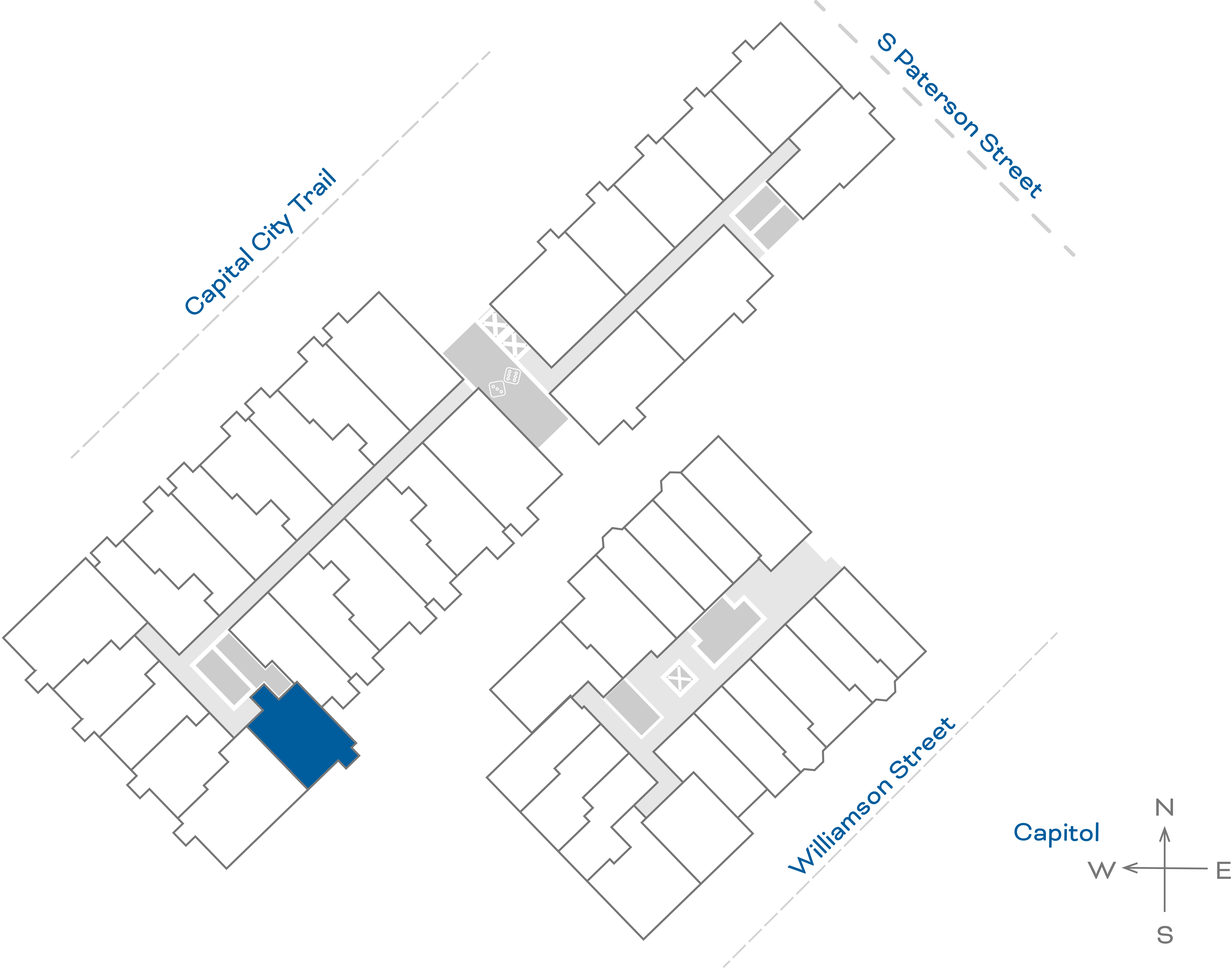 ULI The Irwin N338 - 1 Bed, 1 Bath Floorplate