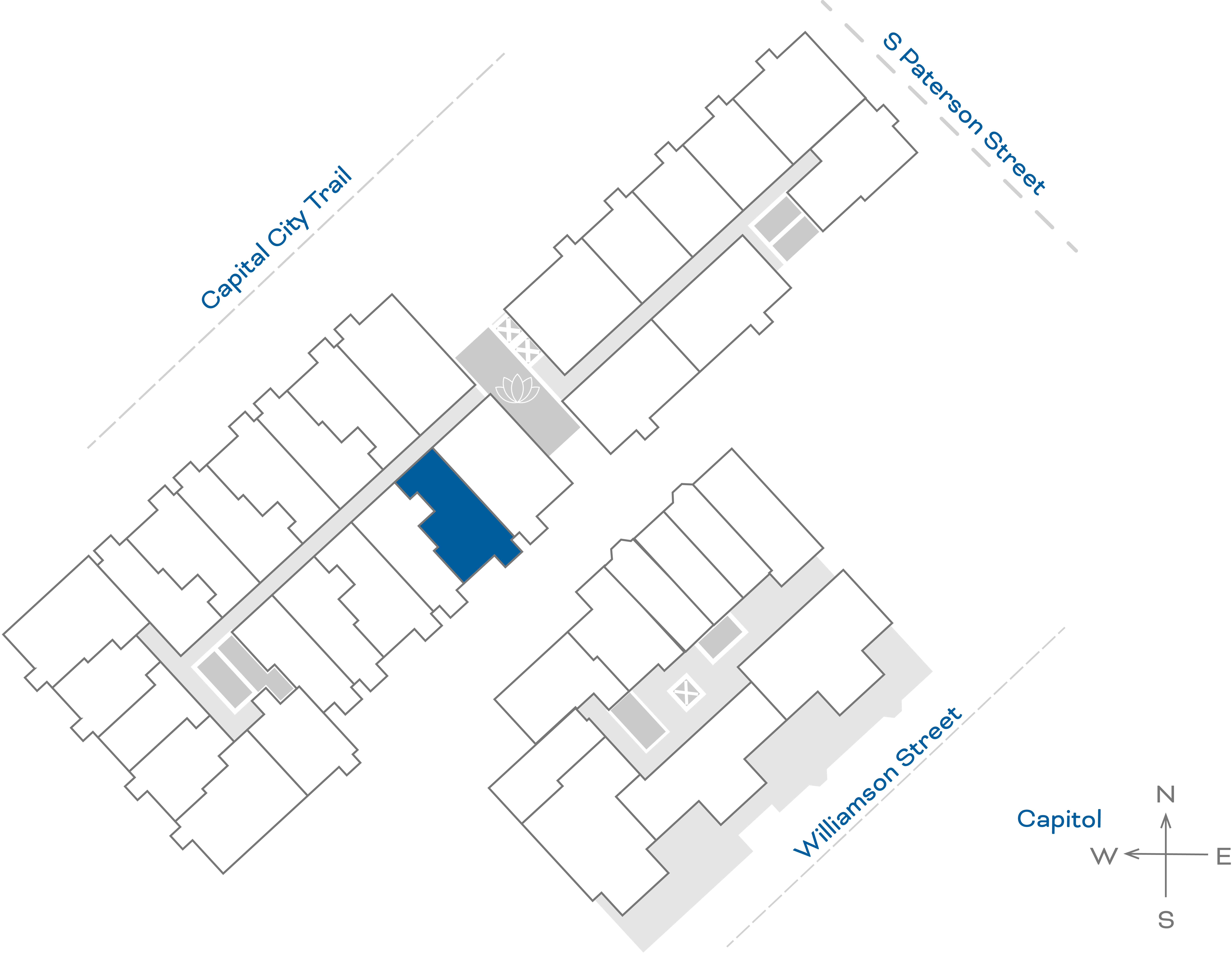 ULI The Irwin N415 - 1 Bed Den, 1 Bath Floorplate