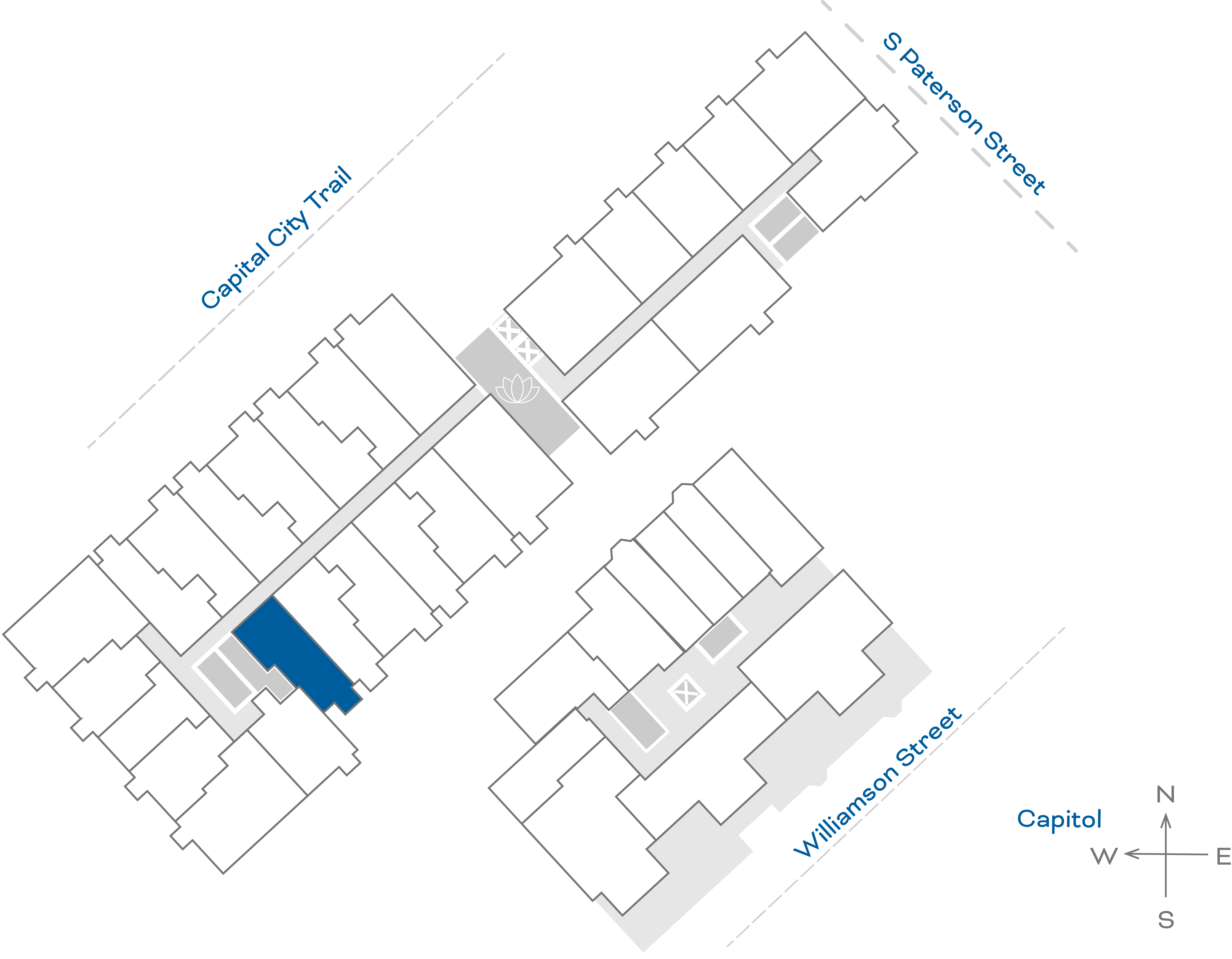 ULI The Irwin N423 - 1 Bed, 1 Bath Floorplate
