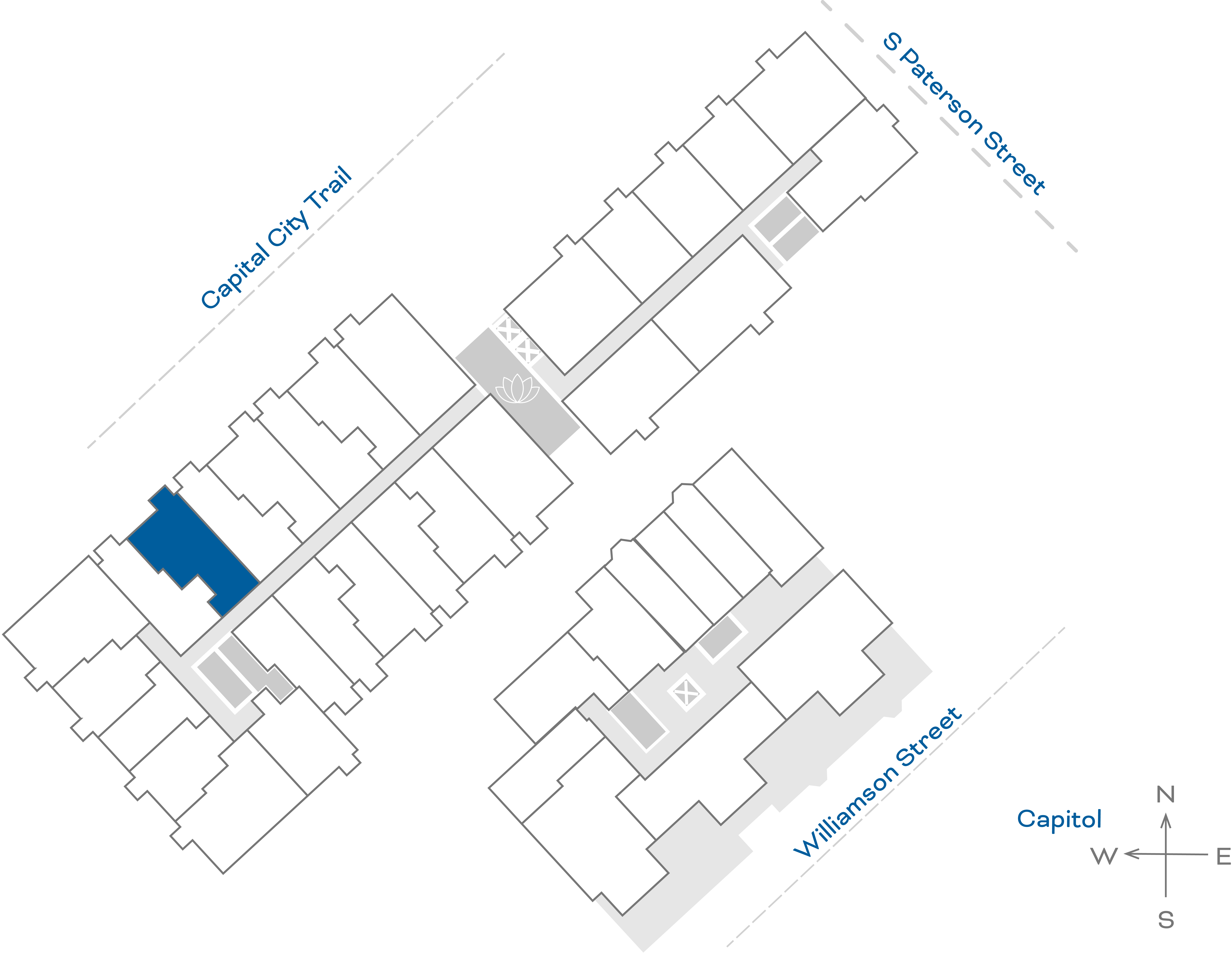 ULI The Irwin N424 - 1 Bed Den, 1 Bath Floorplate