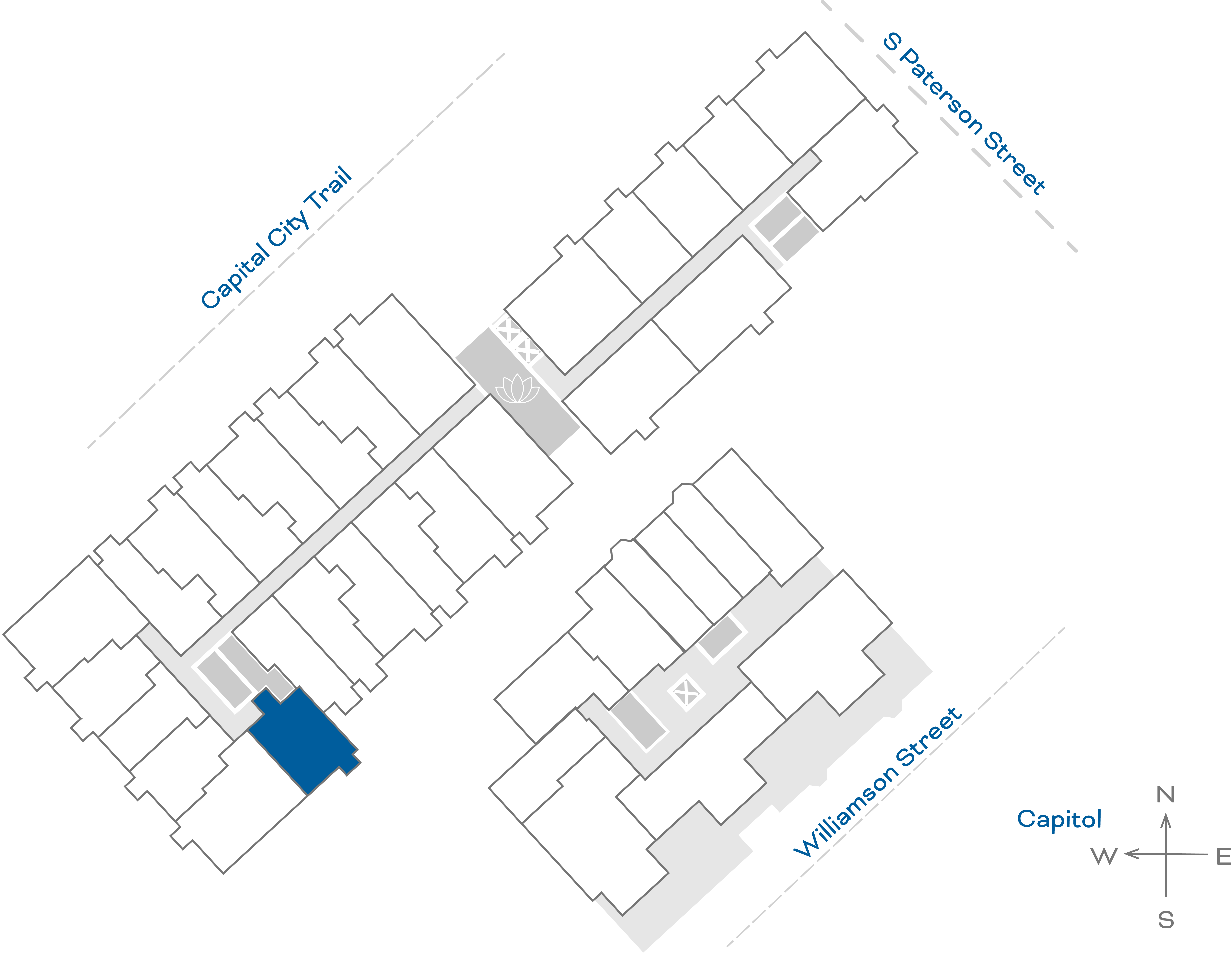 ULI The Irwin N438 - 1 Bed, 1 Bath Floorplate