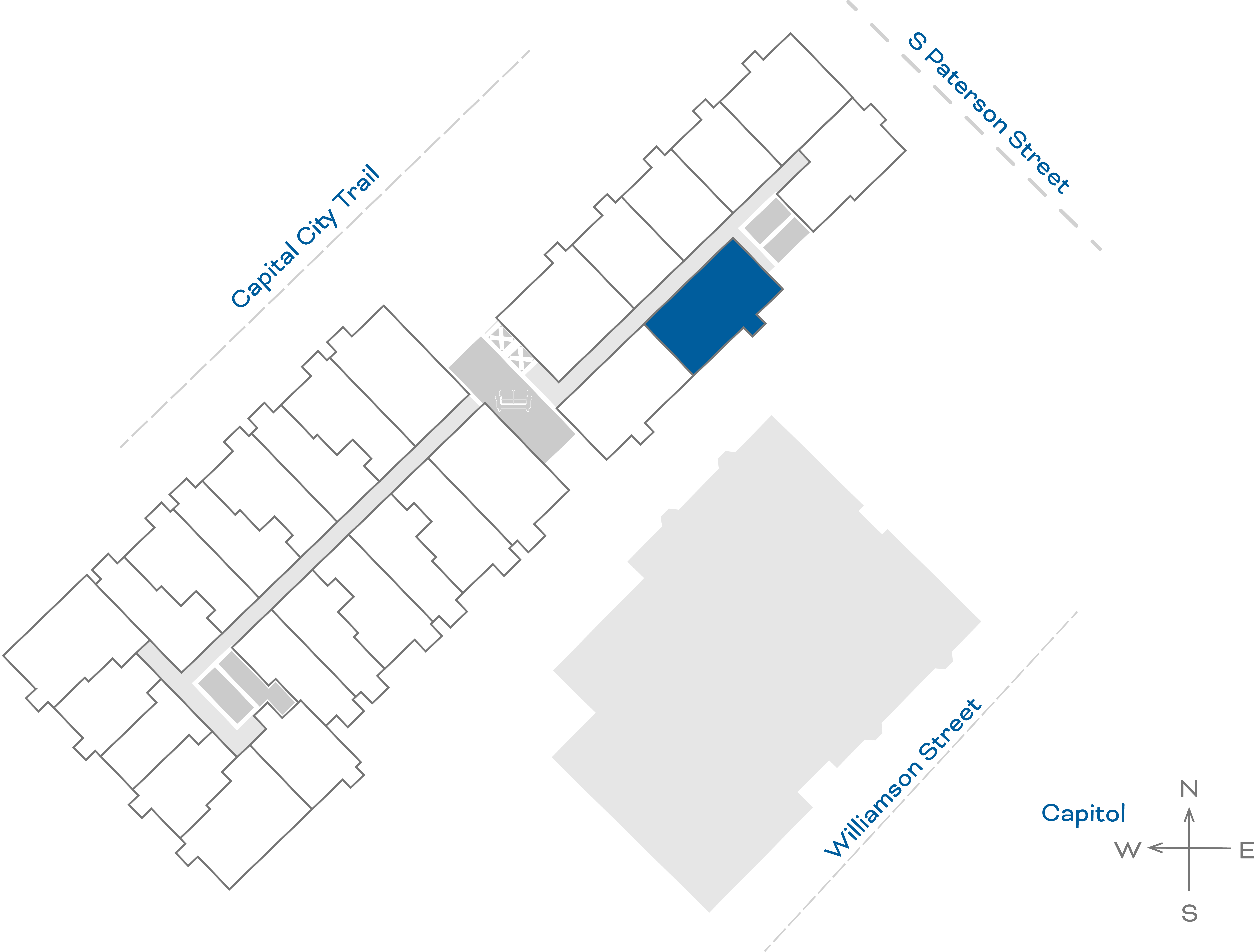 ULI The Irwin N507 - 2 Bed, 2 Bath Floorplate
