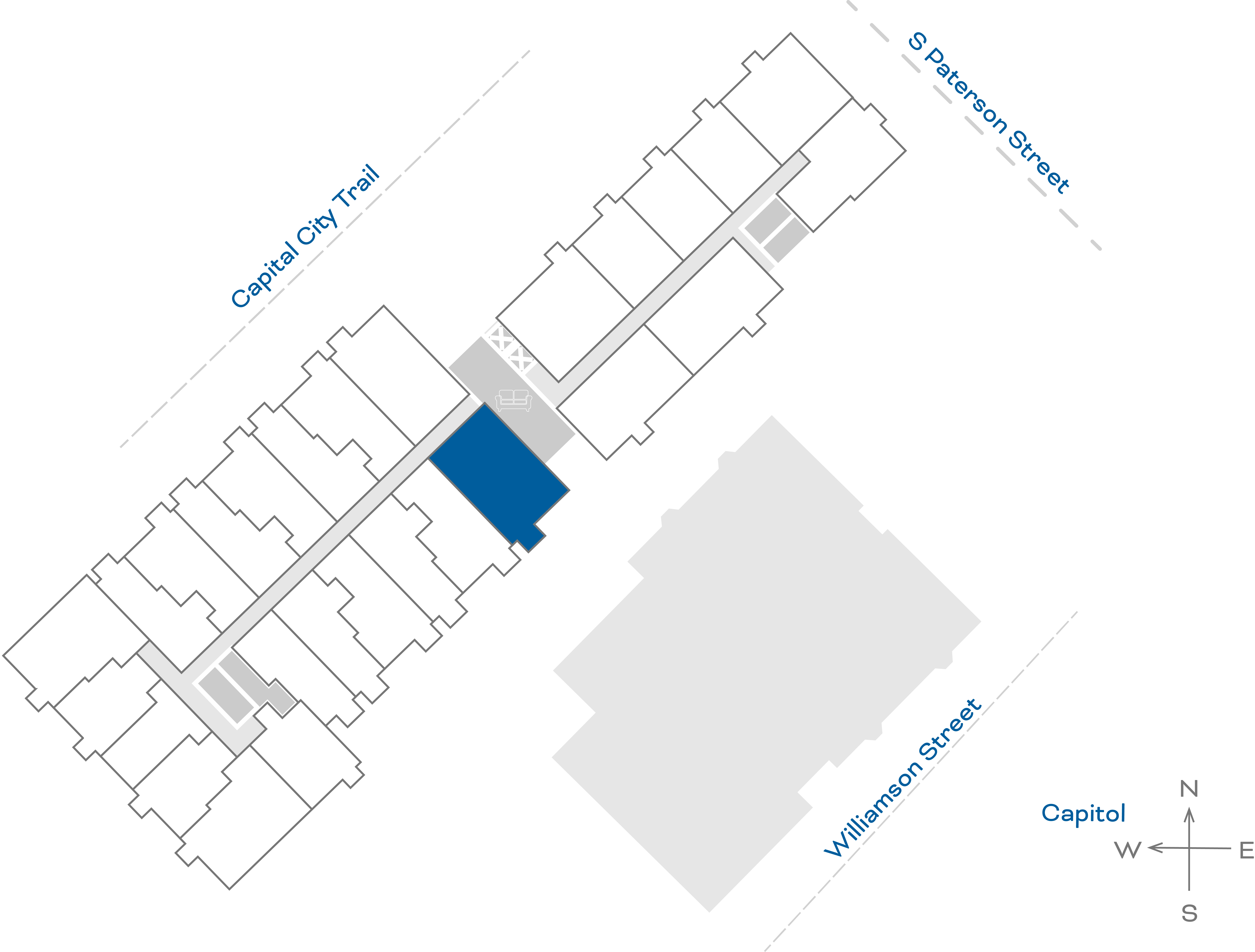 ULI The Irwin N513 - 2 Bed, 2 Bath Floorplate