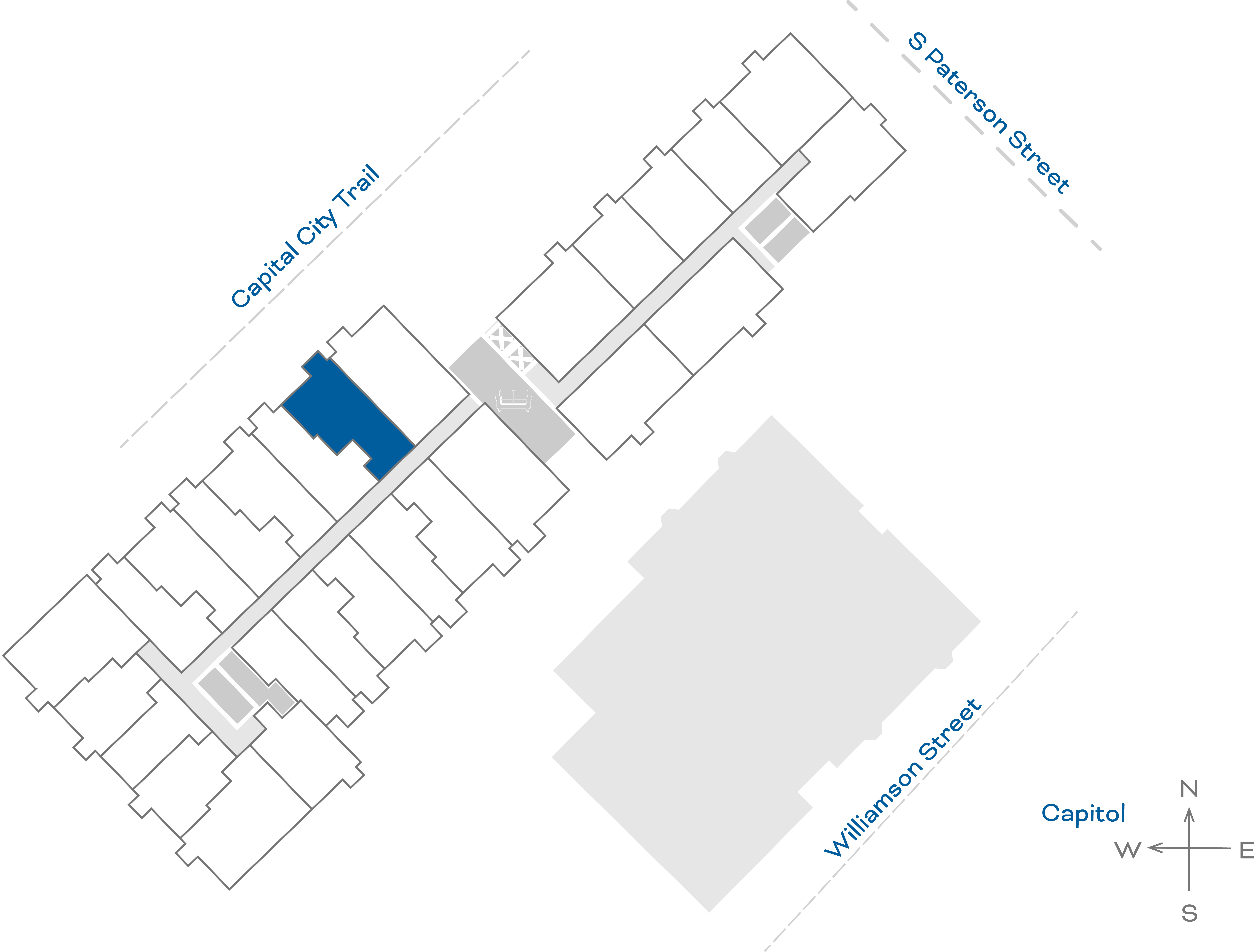 ULI The Irwin N514 - 1 Bed Den, 1 Bath Floorplate