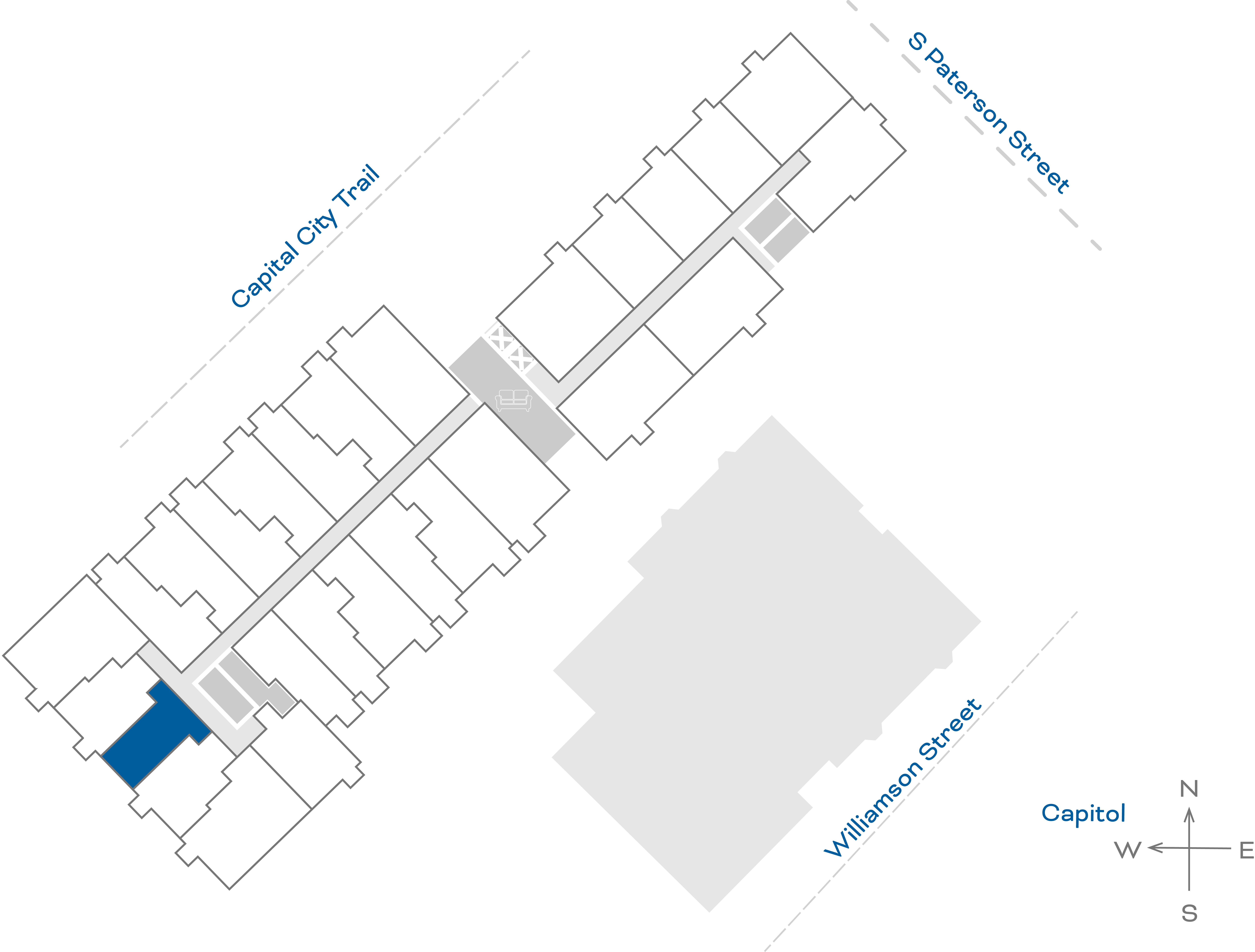 ULI The Irwin N532 - Studio, 1 Bath Floorplate