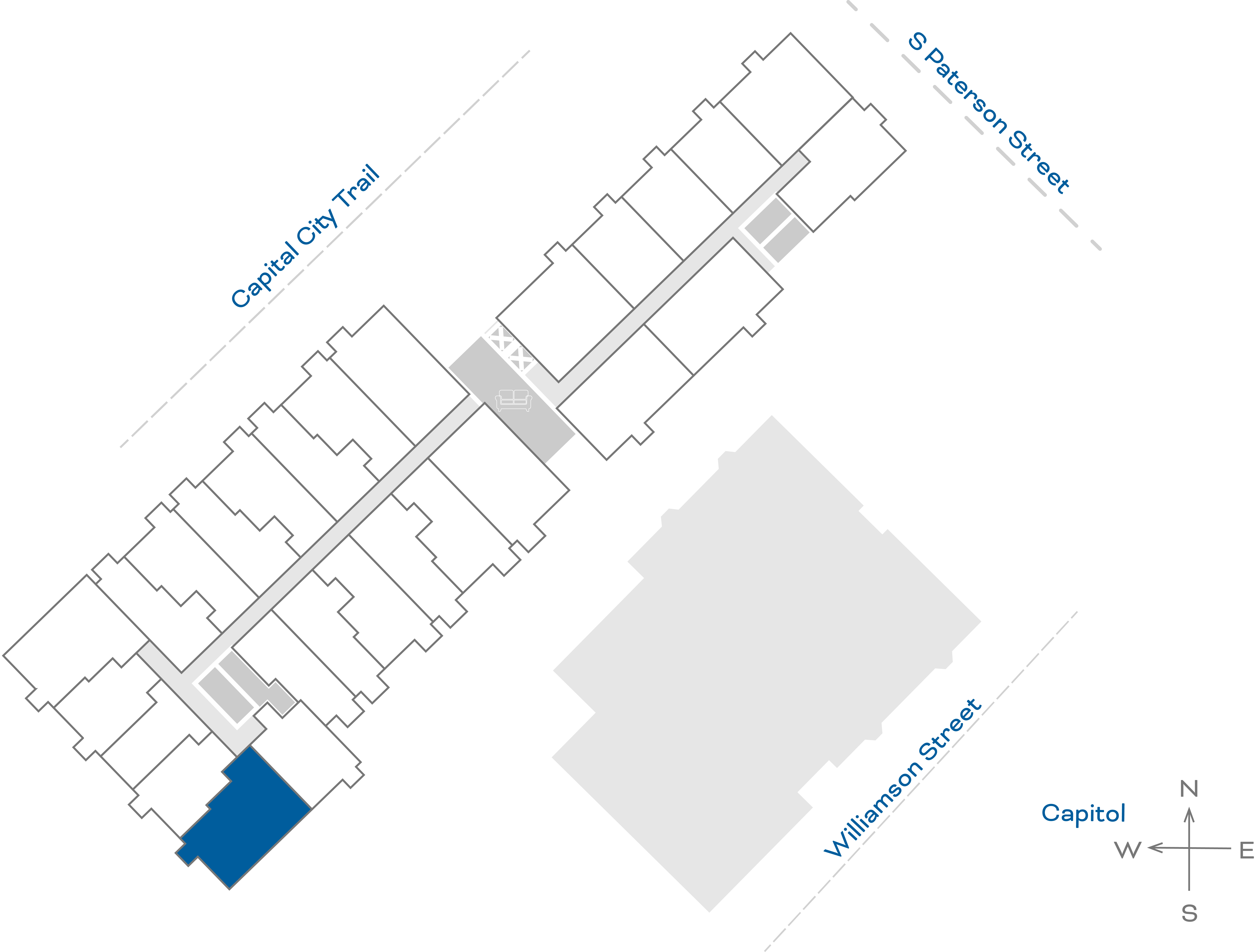 ULI The Irwin N536 - 2 Bed, 2 Bath Floorplate