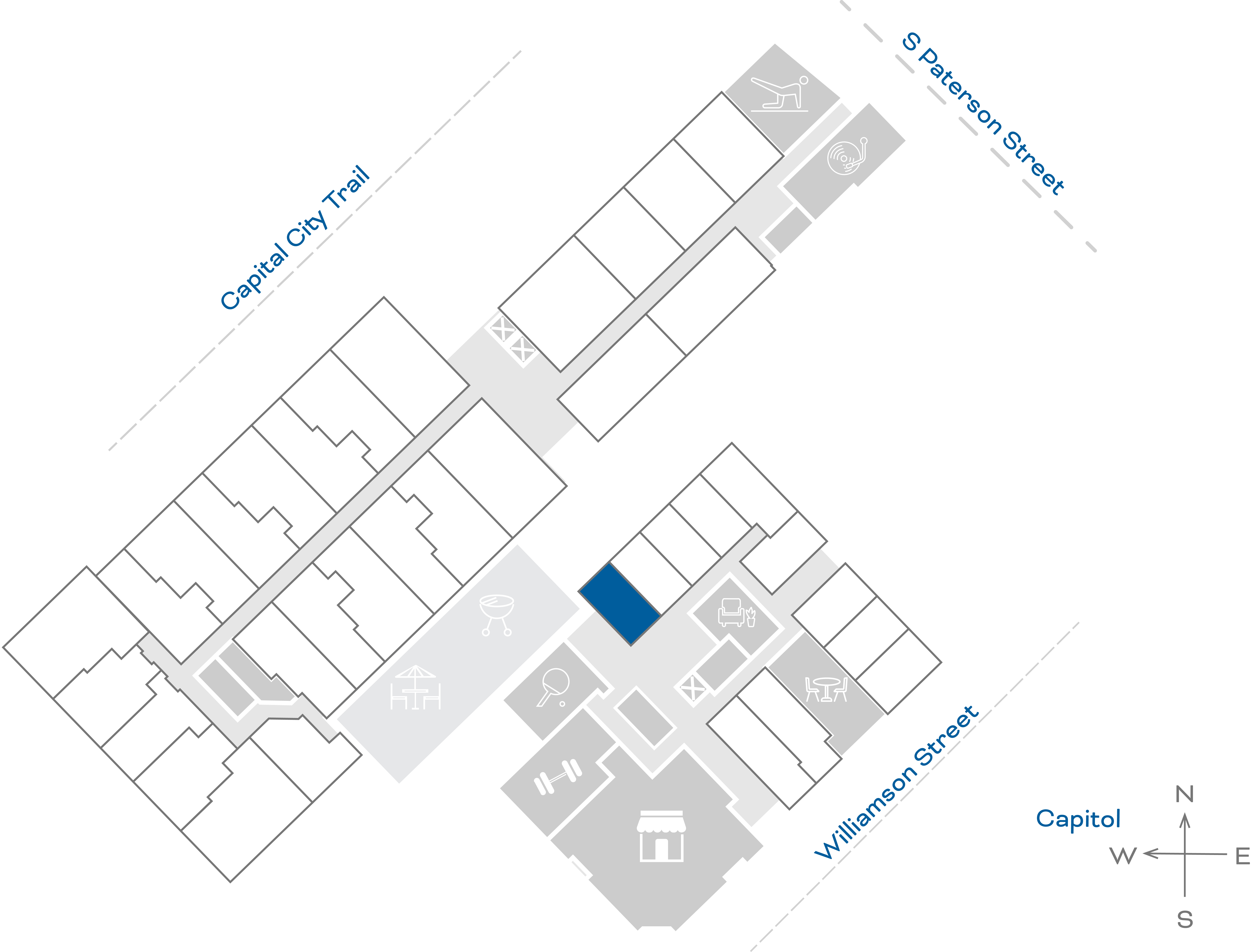ULI The Irwin S116 - Studio, 1 Bath Floorplate
