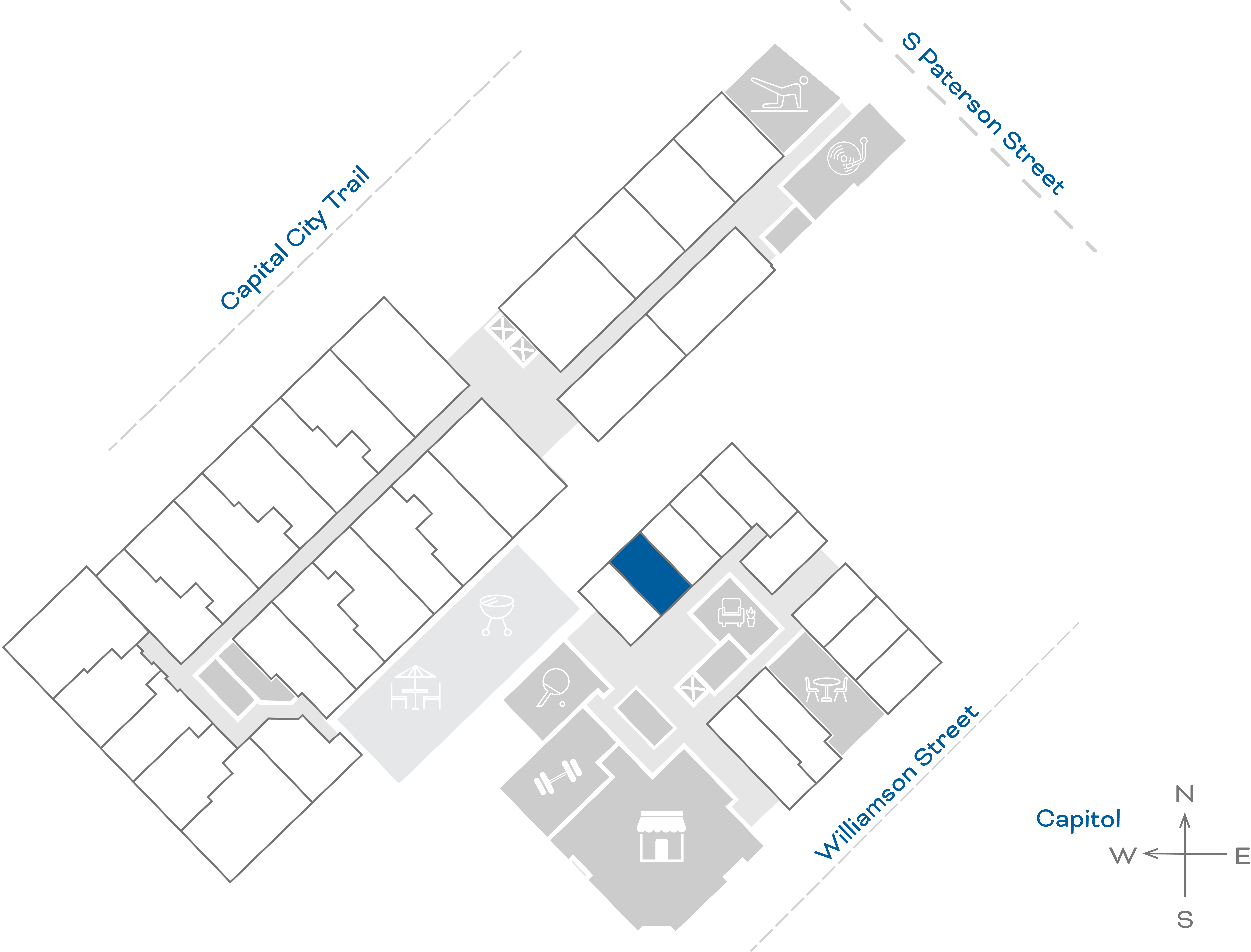 ULI The Irwin S118 - Studio, 1 Bath Floorplate