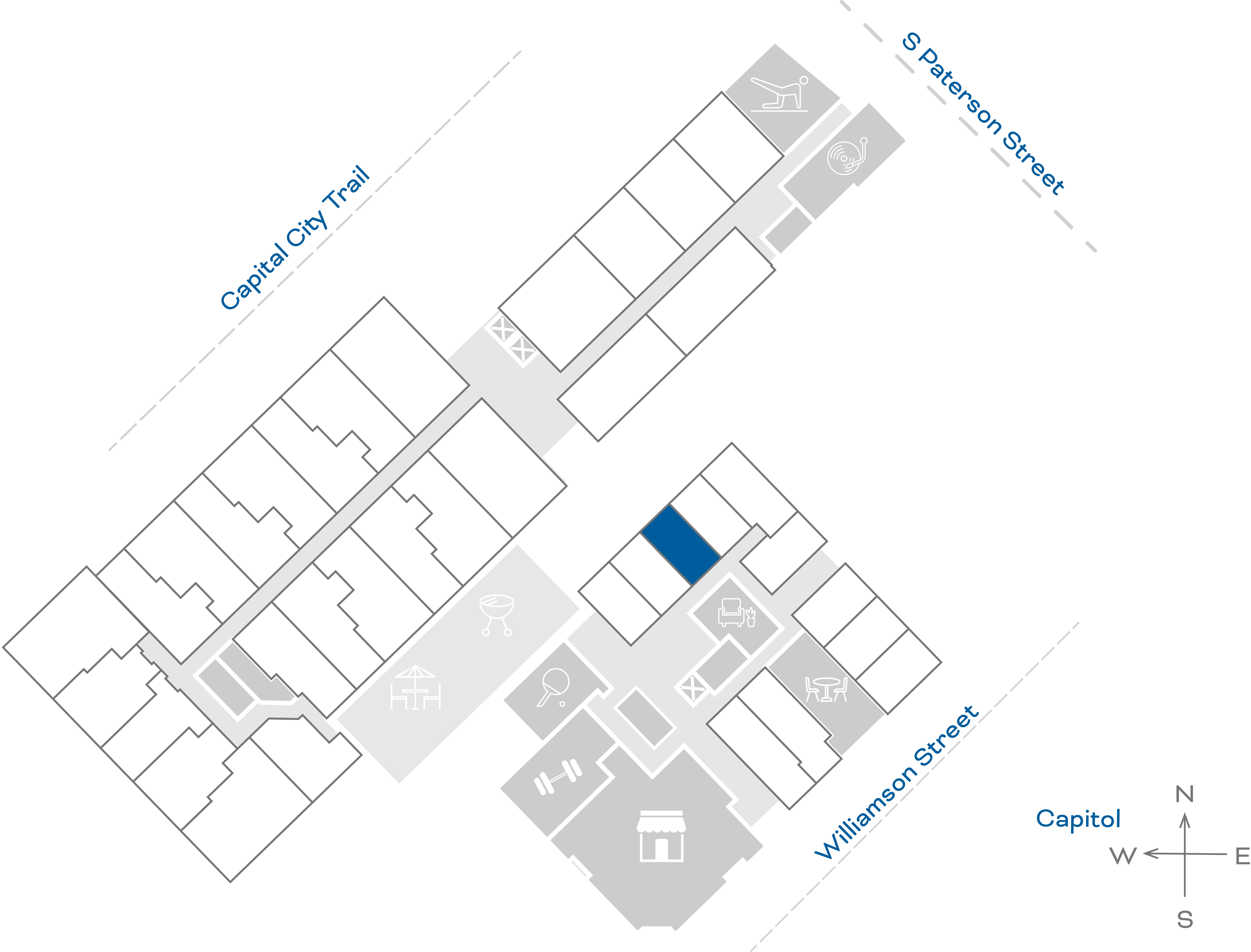 ULI The Irwin S122 - Studio, 1 Bath Floorplate