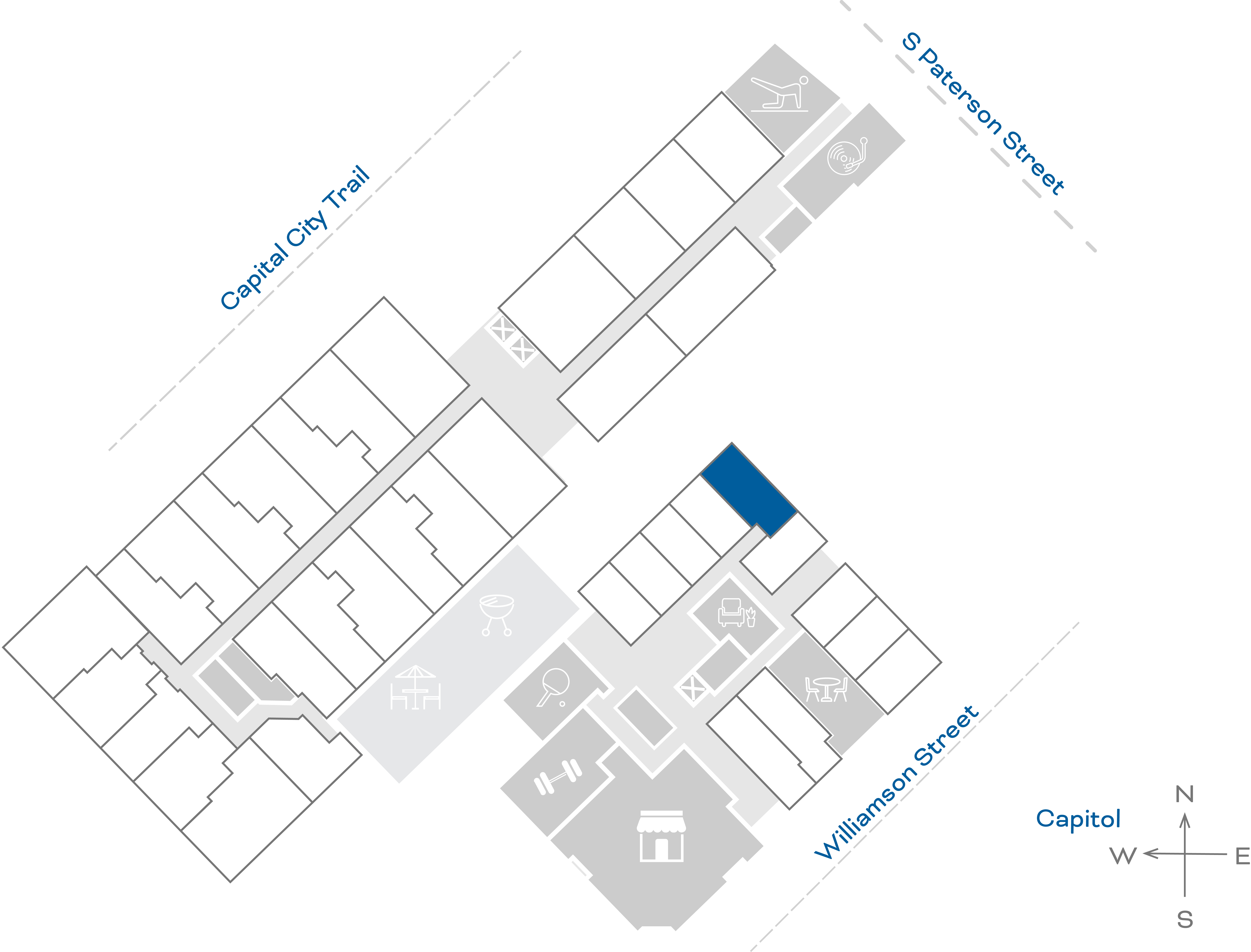 ULI The Irwin S126 - Studio, 1 Bath Floorplate
