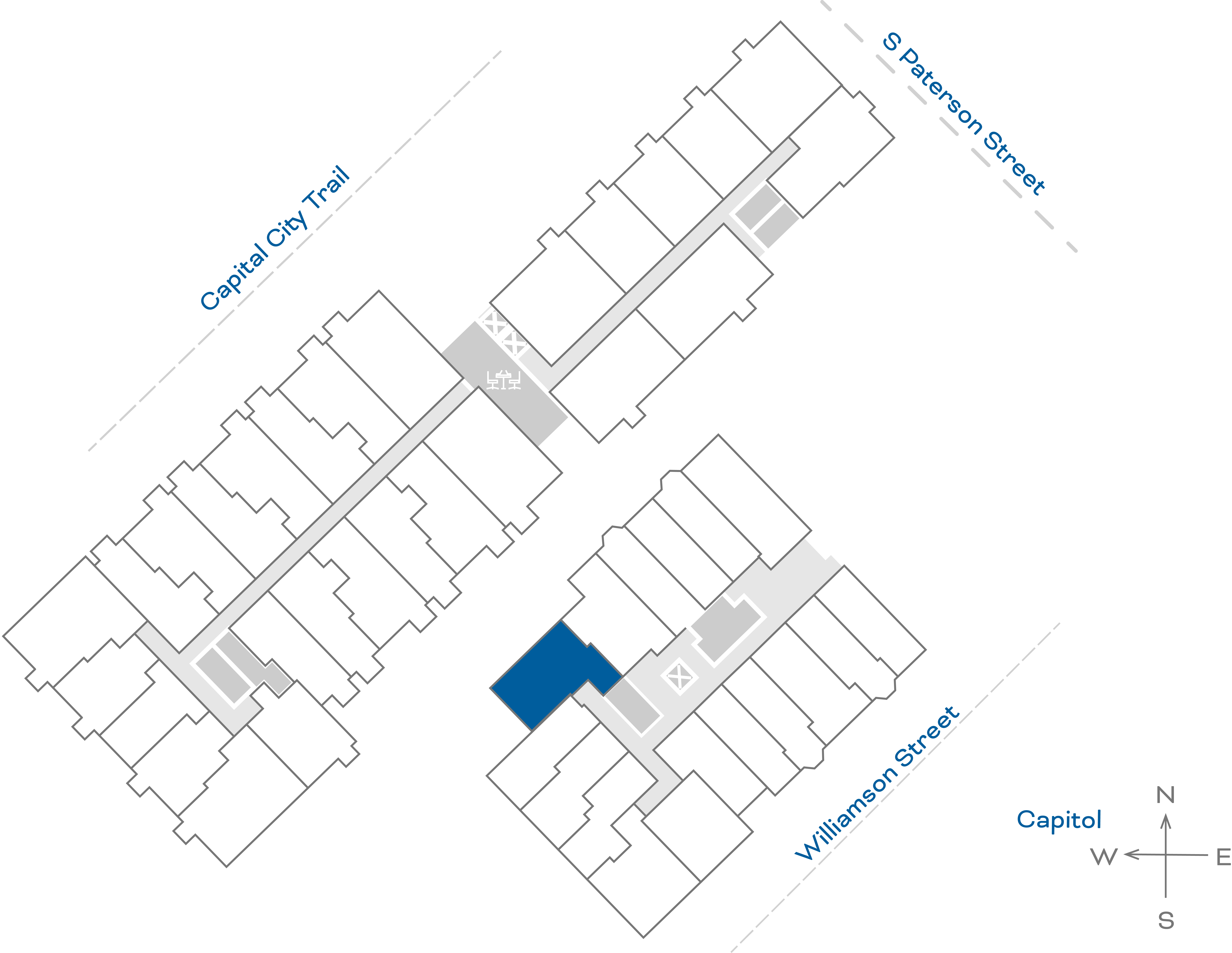 ULI The Irwin S201 - 1 Bed, 1 Bath Floorplate
