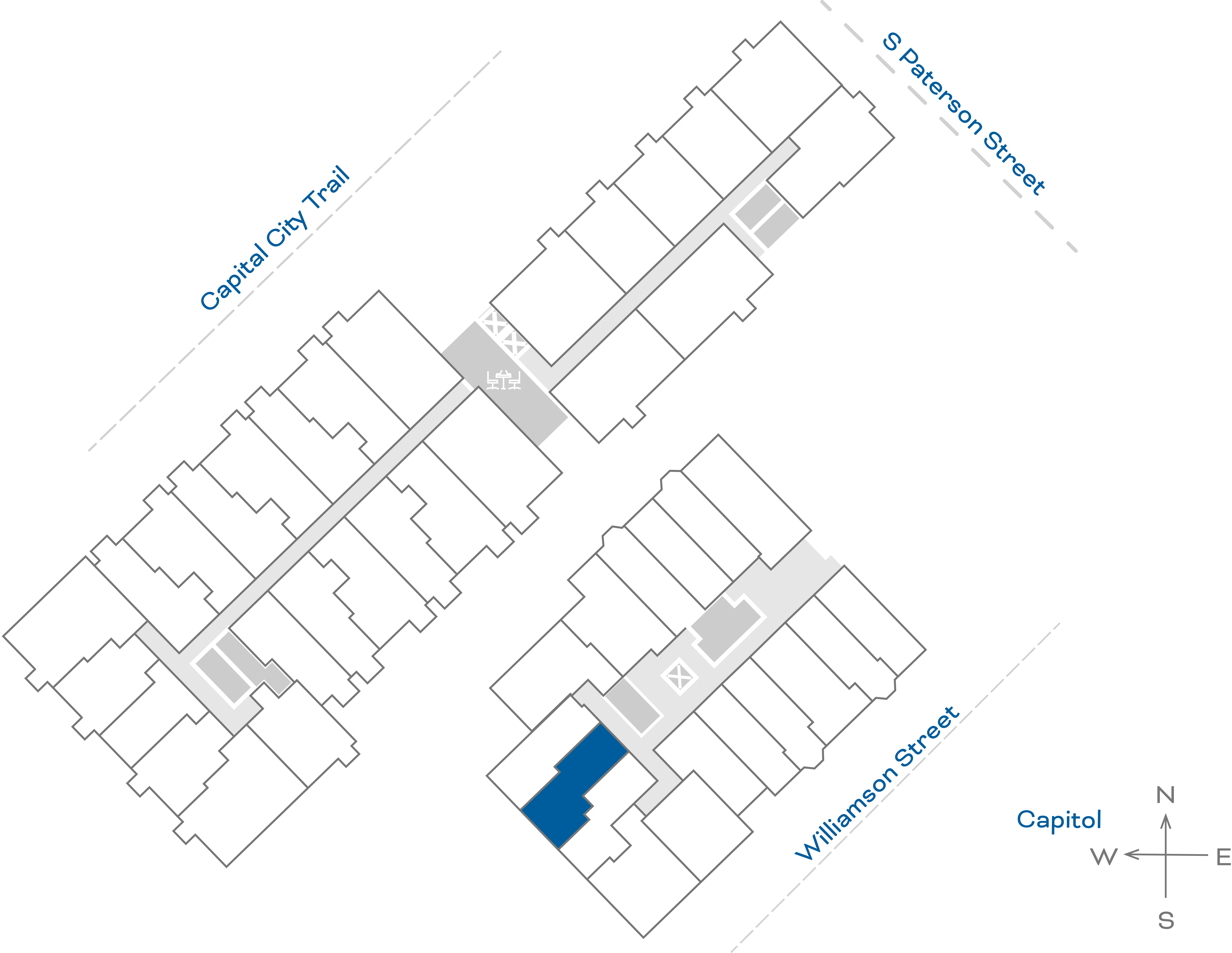 ULI The Irwin S205 - 1 Bed, 1 Bath Floorplate