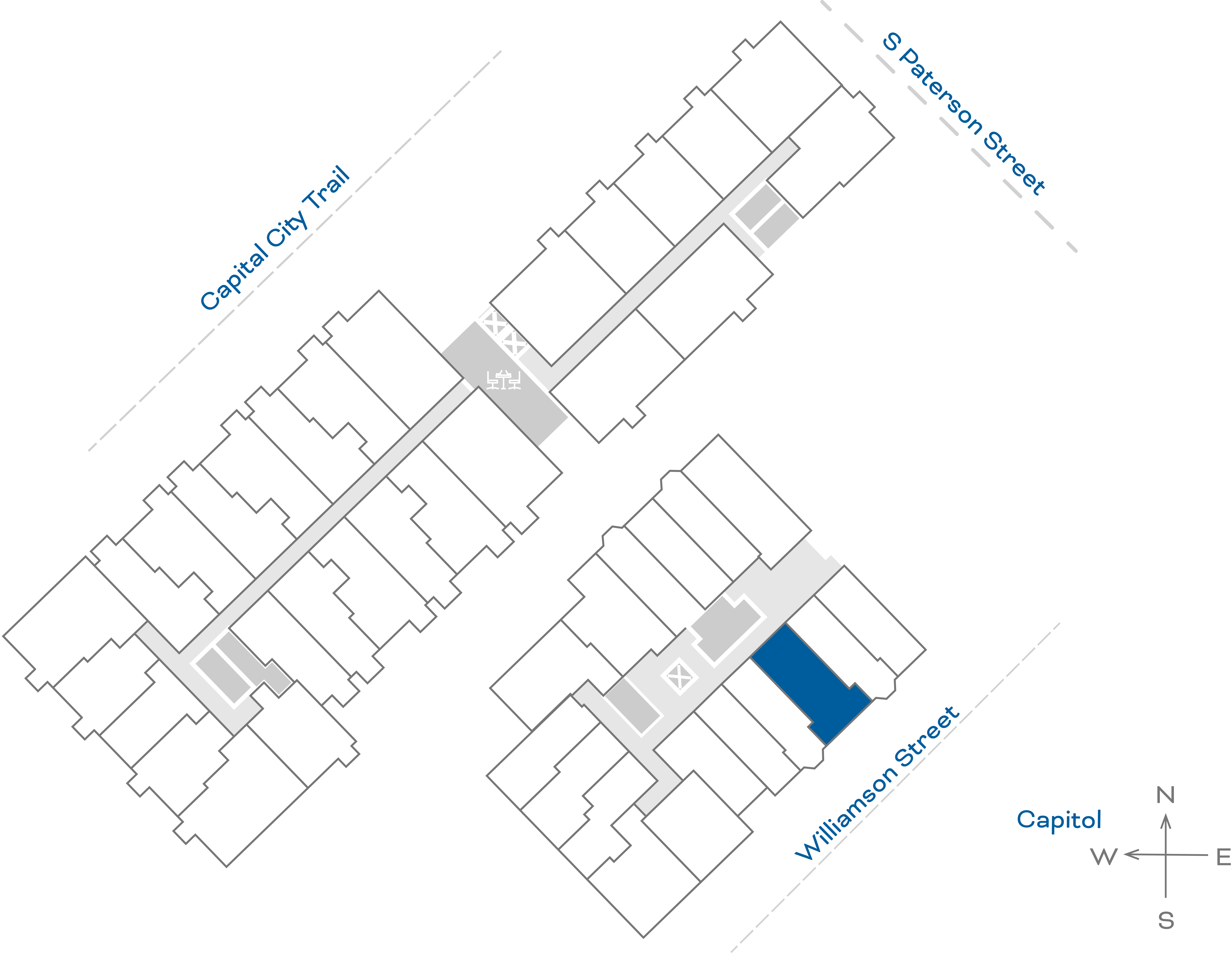 ULI The Irwin S221 - 1 Bed, 1 Bath Floorplate