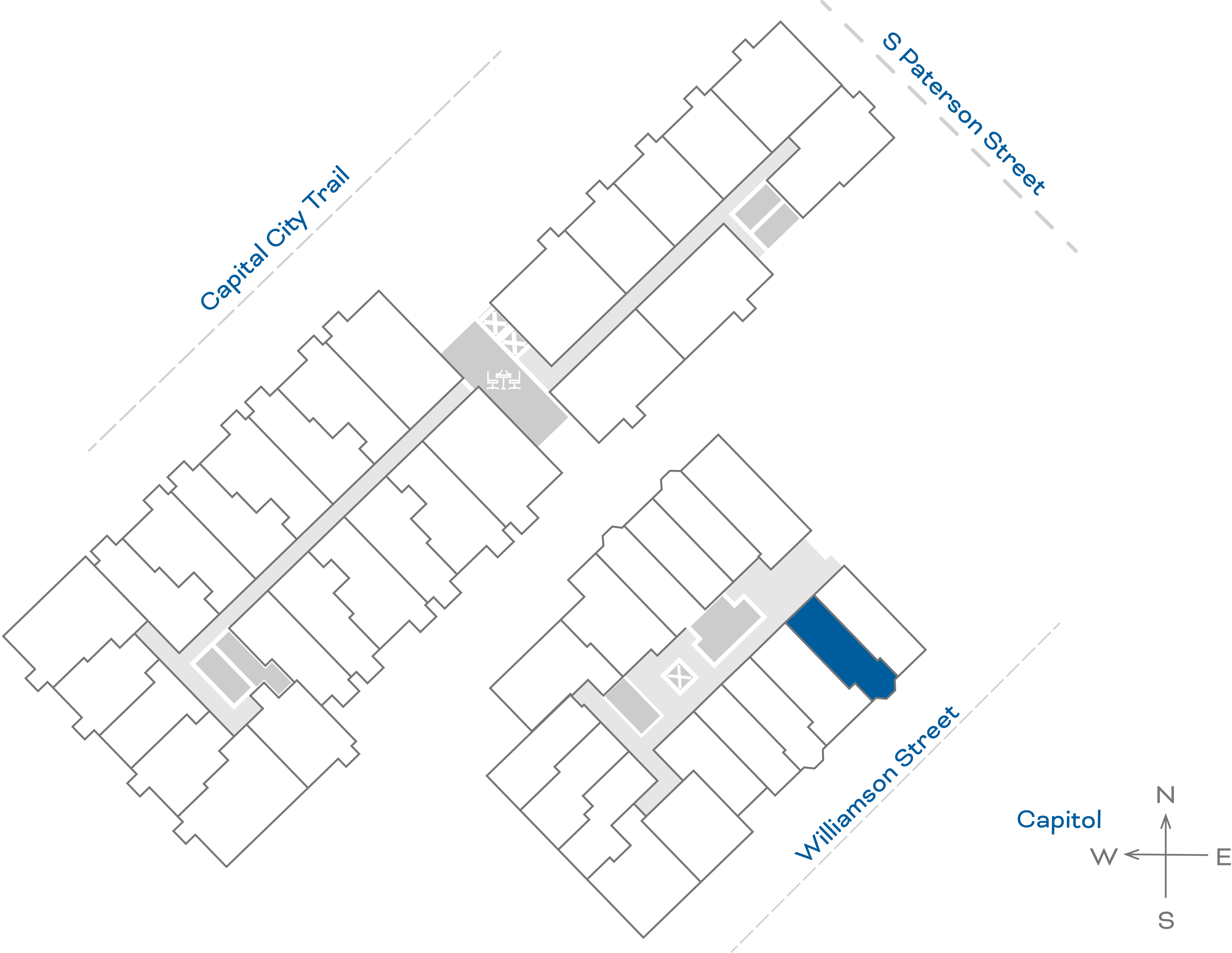 ULI The Irwin S227 - Studio, 1 Bath Floorplate