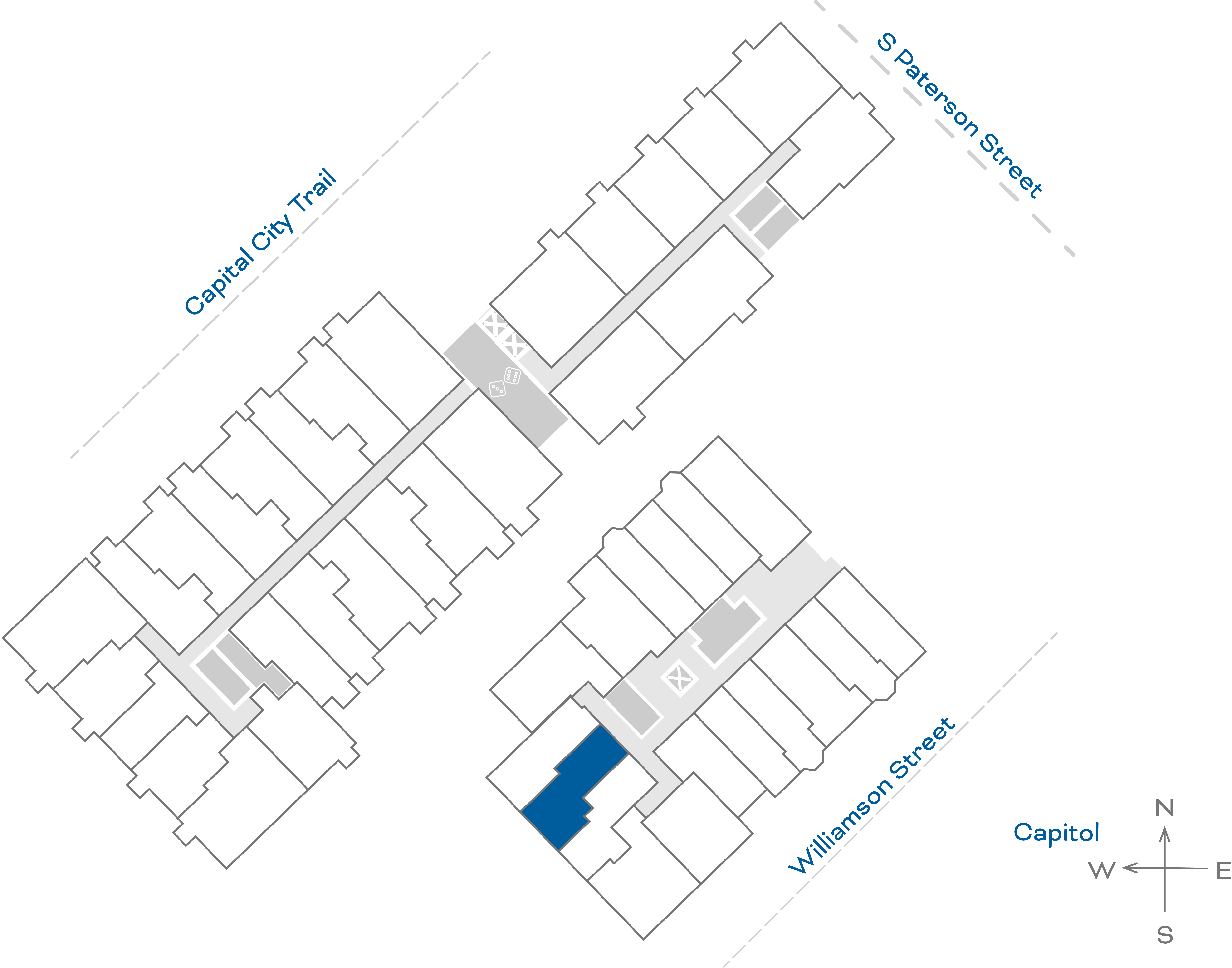 ULI The Irwin S305 - 1 Bed, 1 Bath Floorplate