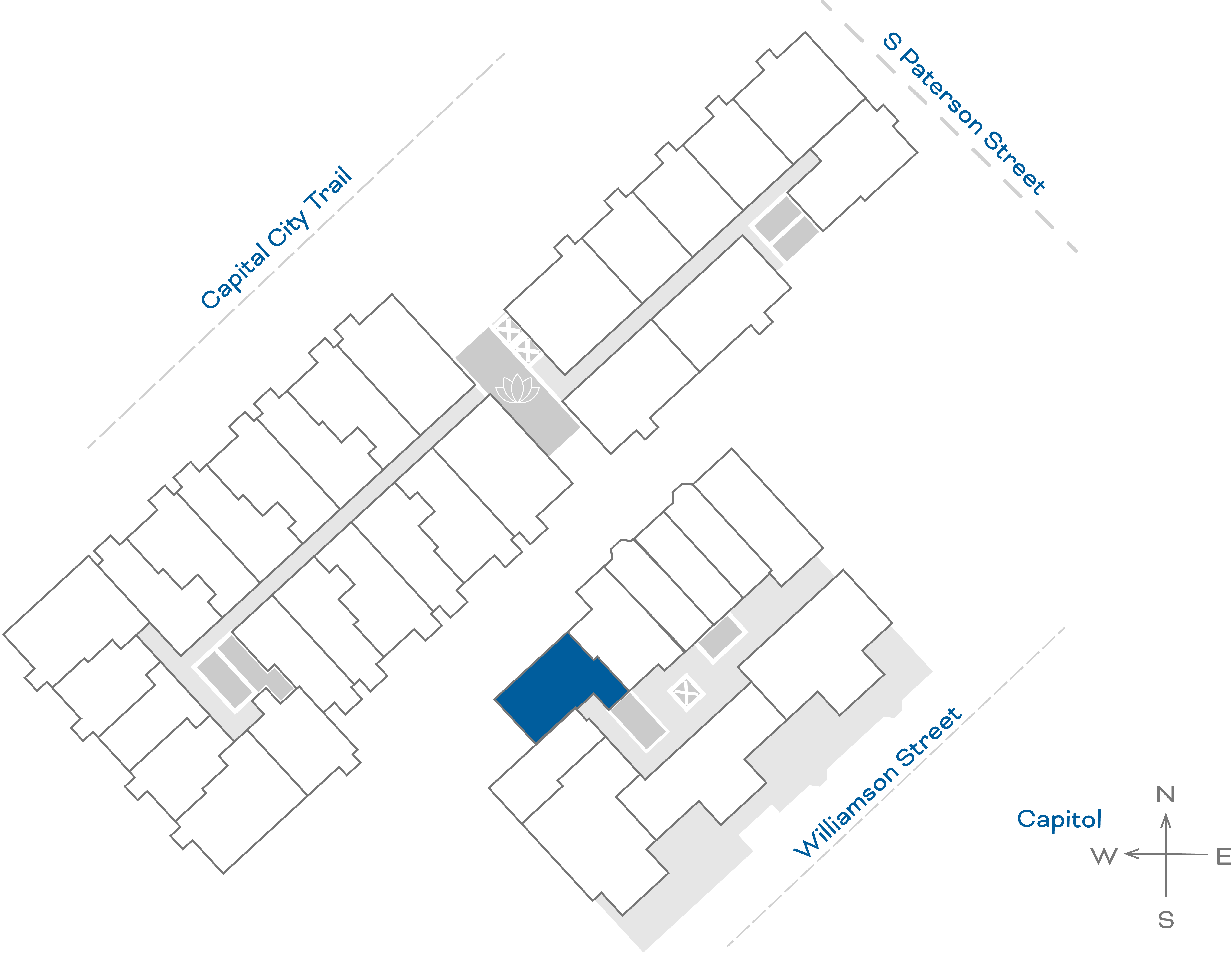 ULI The Irwin S401 - 1 Bed, 1 Bath Floorplate