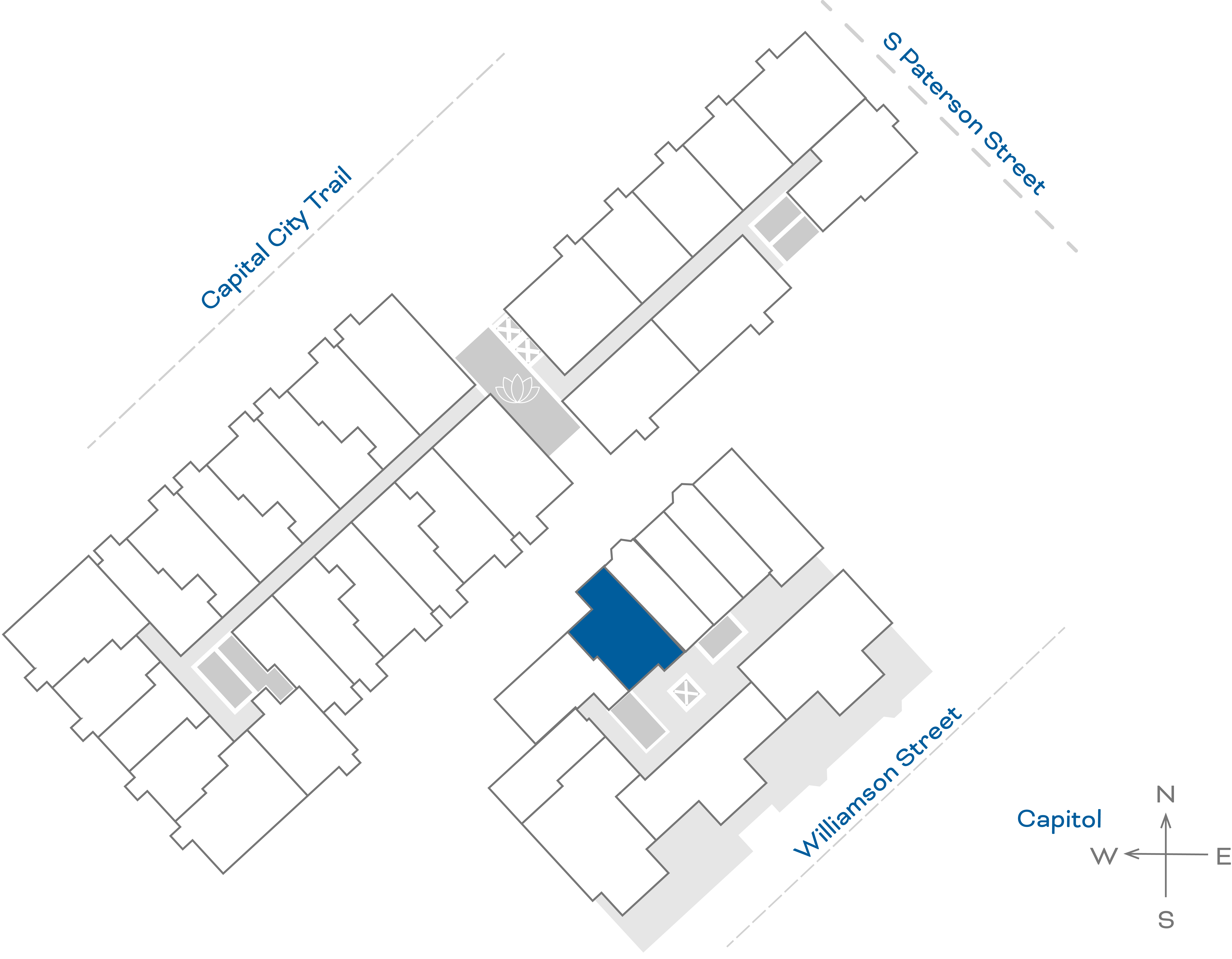 ULI The Irwin S416 - 1 Bed, 1 Bath Floorplate