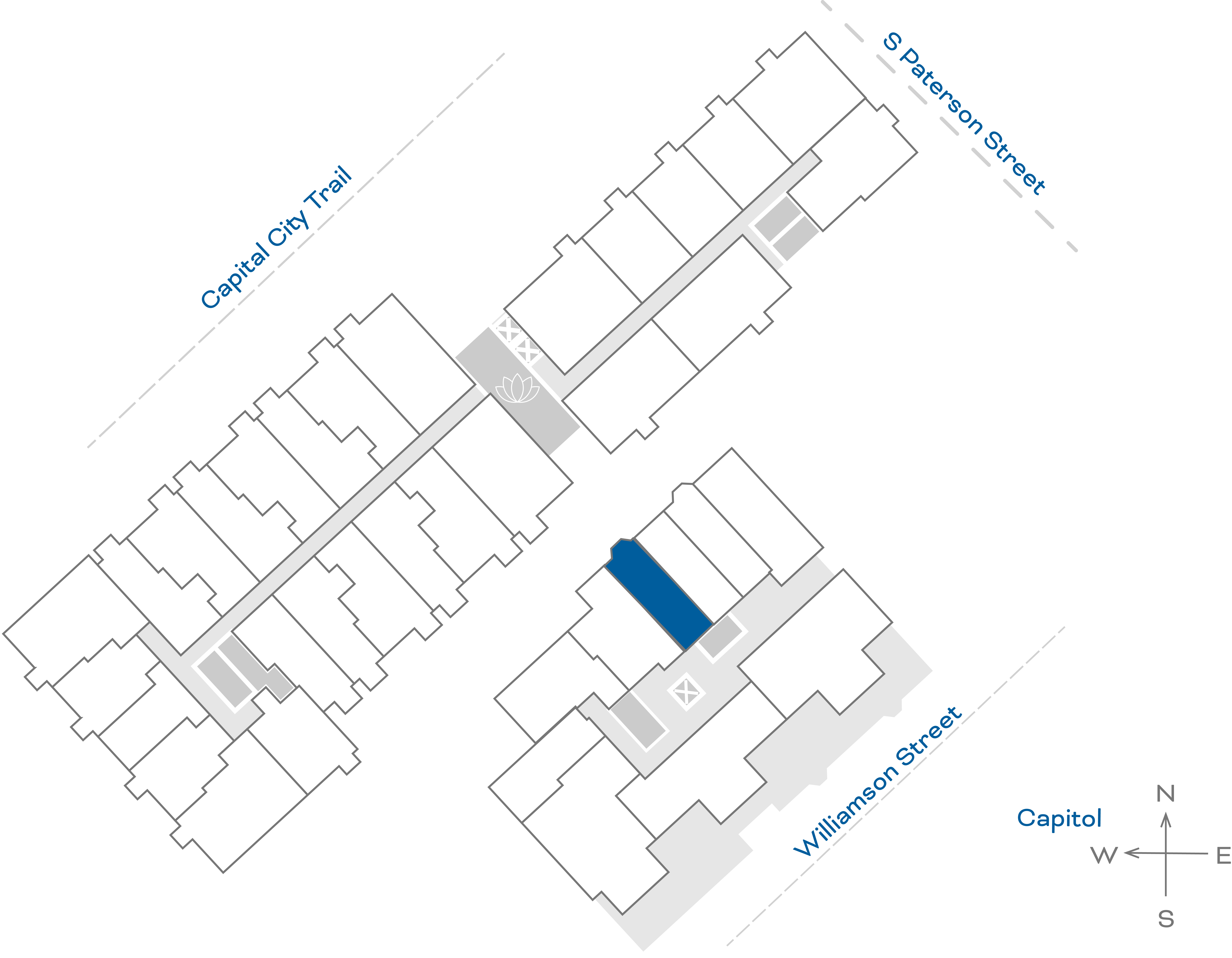 ULI The Irwin S418 - Studio, 1 Bath Floorplate
