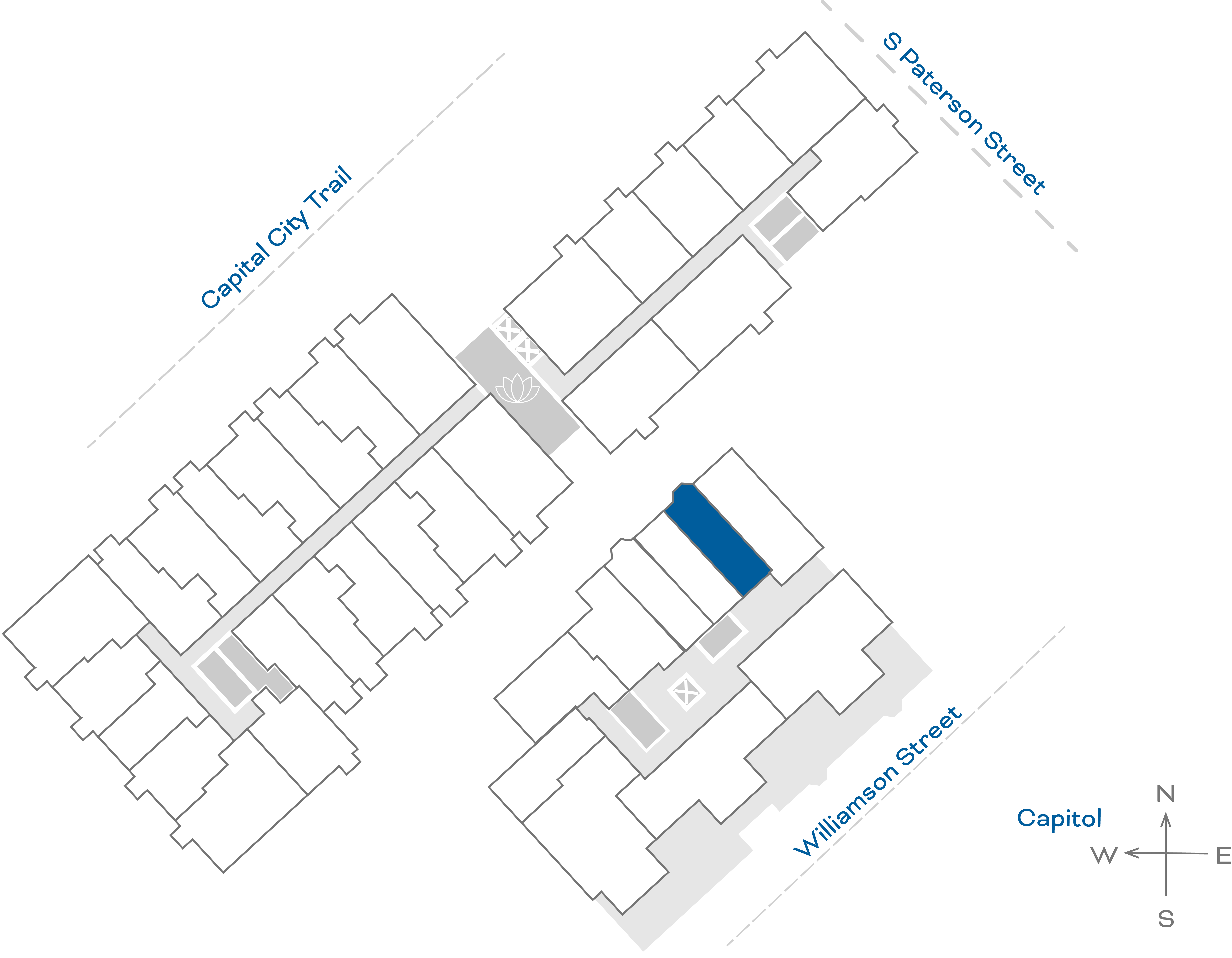 ULI The Irwin S424 - Studio, 1 Bath Floorplate