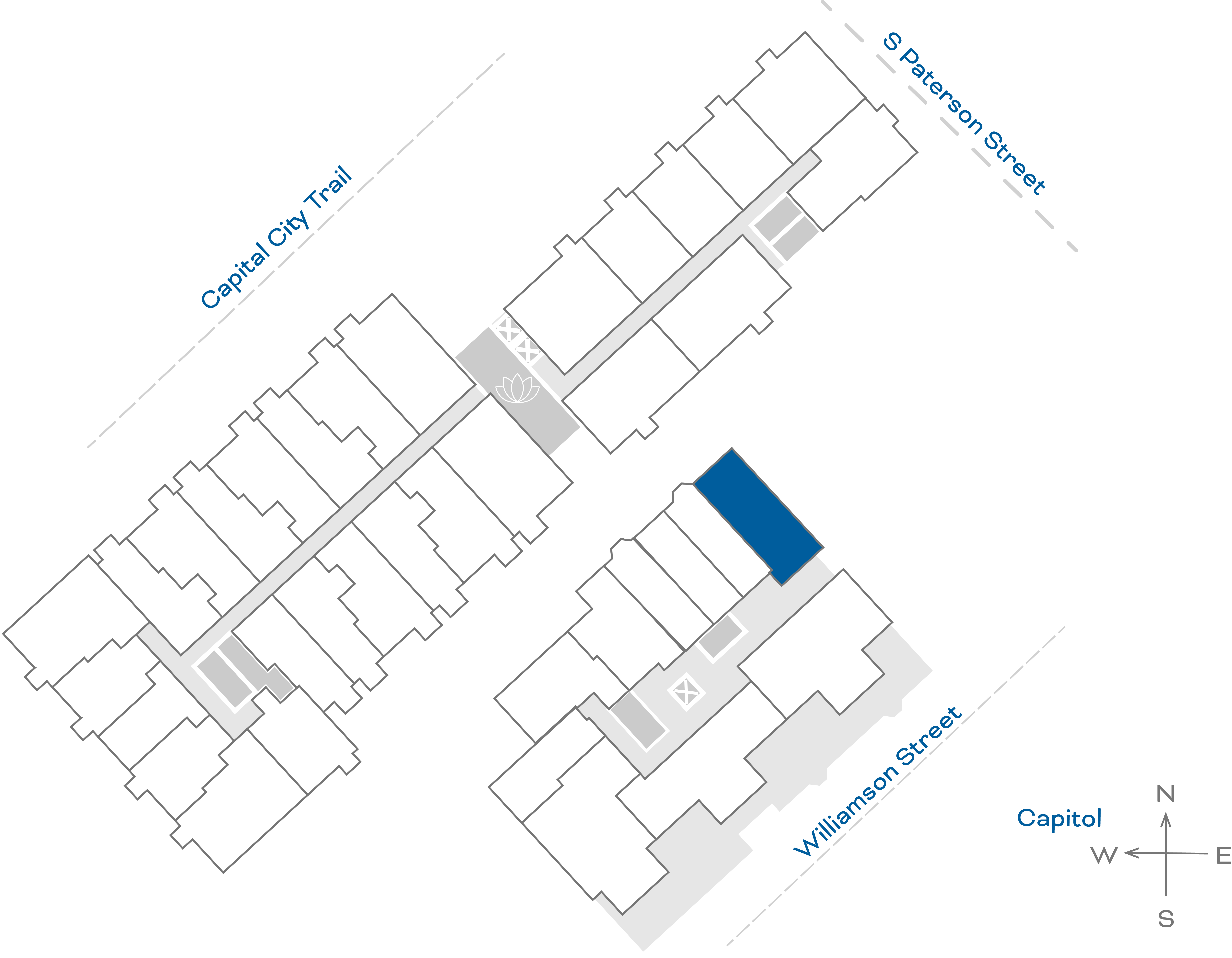 ULI The Irwin S426 - 1 Bed, 1 Bath Floorplate