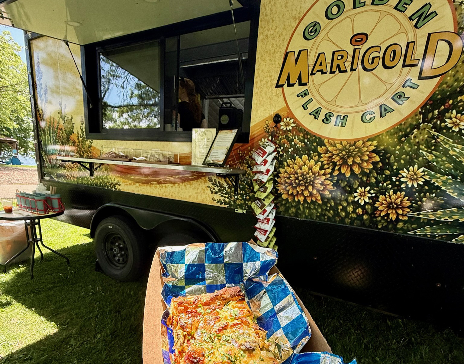 Marigold Kitchen Golden Flash Cart at Brittingham Boats in Madison Wisconsin