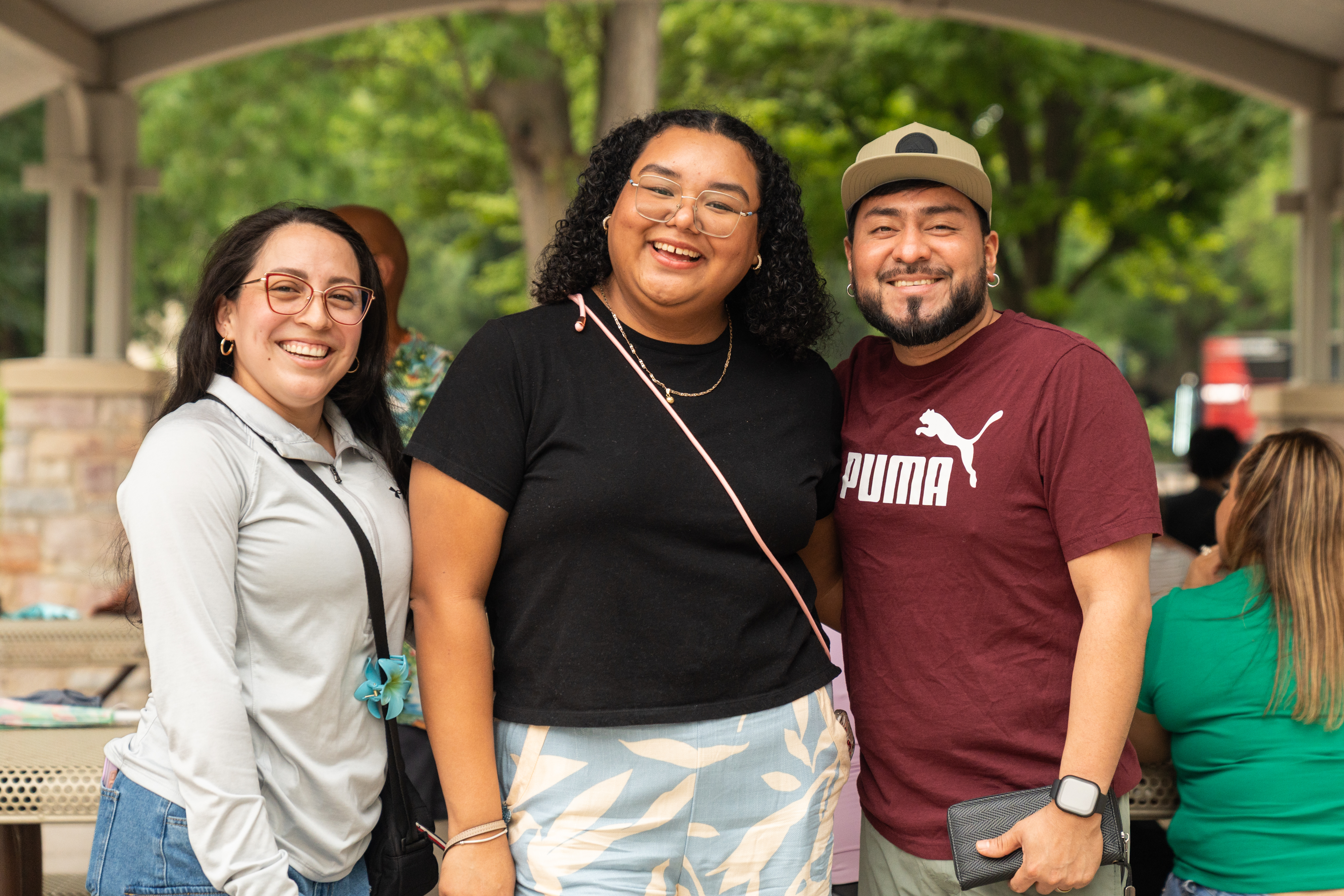 ULI employees posing for a photo during the annual company picnic at Henry Vilas Zoo in Madison