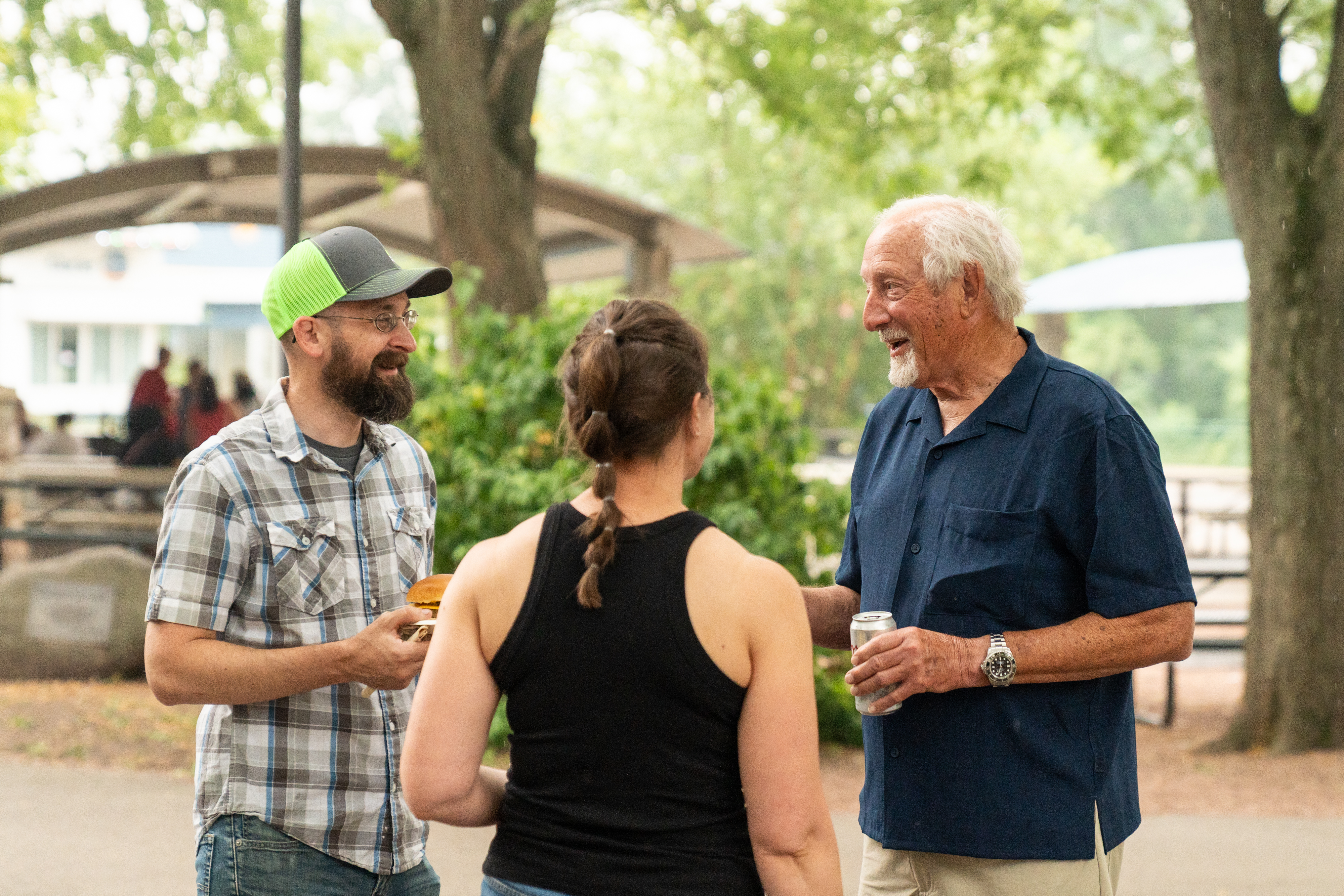 ULI employees and guests spending time together during the annual company picnic at Henry Vilas Zoo in Madison