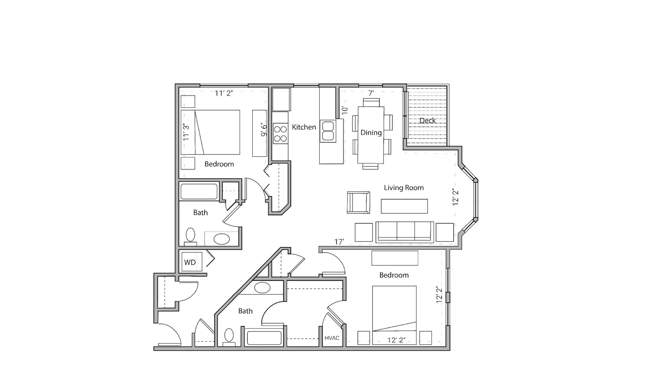 ULI City Place 209 - Two Bedroom, Two Bathroom