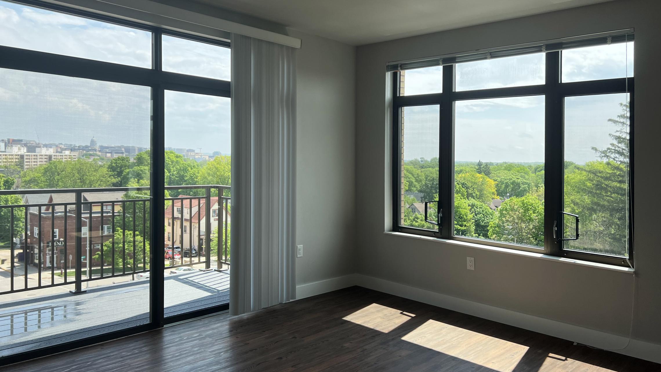 1722-Monroe-Apartment-401-Two-Bedroom-One-Bathroom-Corner-Camp-Randall-Luxury-Living-Kitchen-Design-Rooftop-Terrace-Views-City-Madison-Fitness-Lounge-Balcony-Lifestyle-Capitol