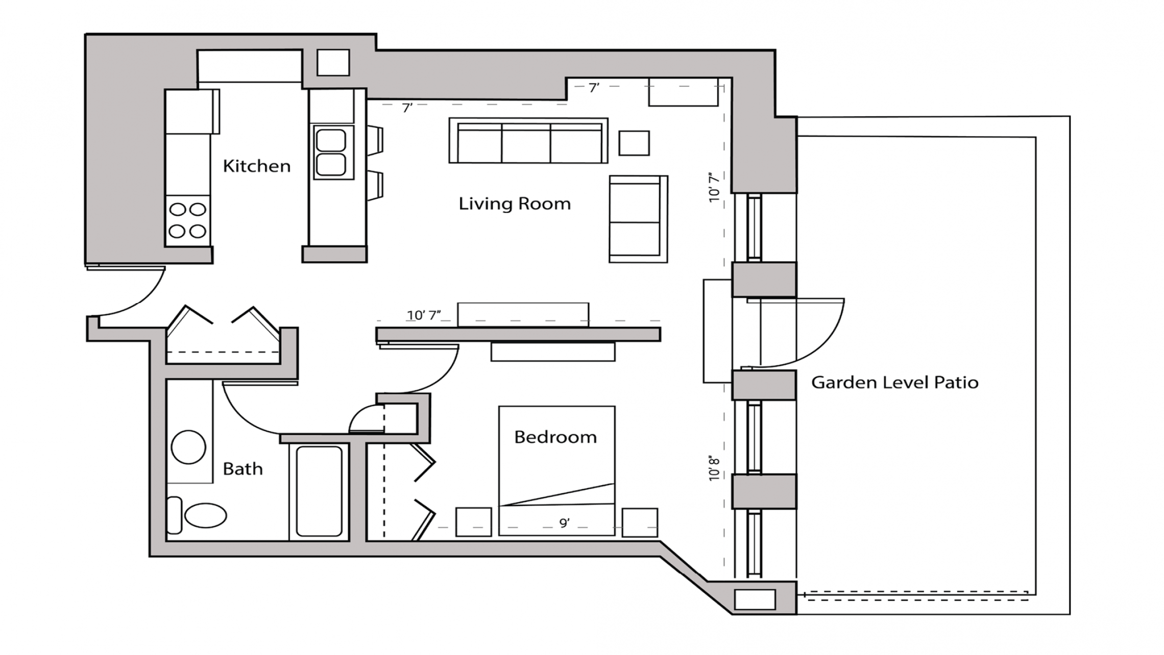 ULI Lincoln School 207 - One Bedroom, One Bathroom
