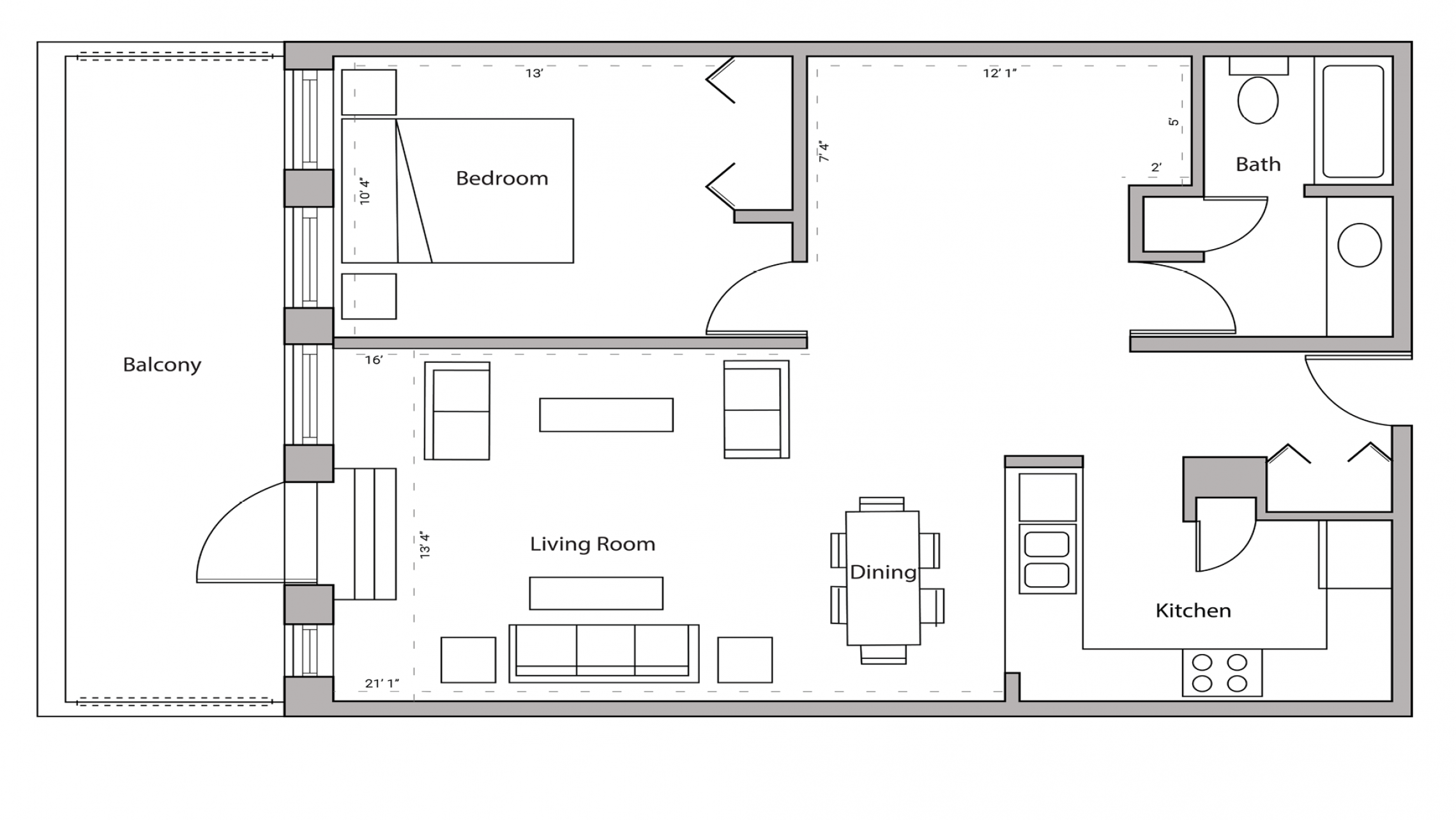 ULI Lincoln School 303 - One Bedroom, One Bathroom