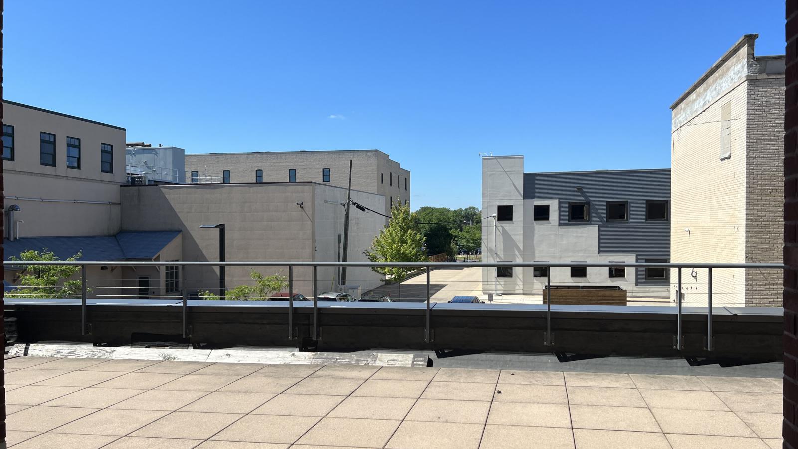 One bedroom apartment with access to shared terrace at The Depot in downtown Madison