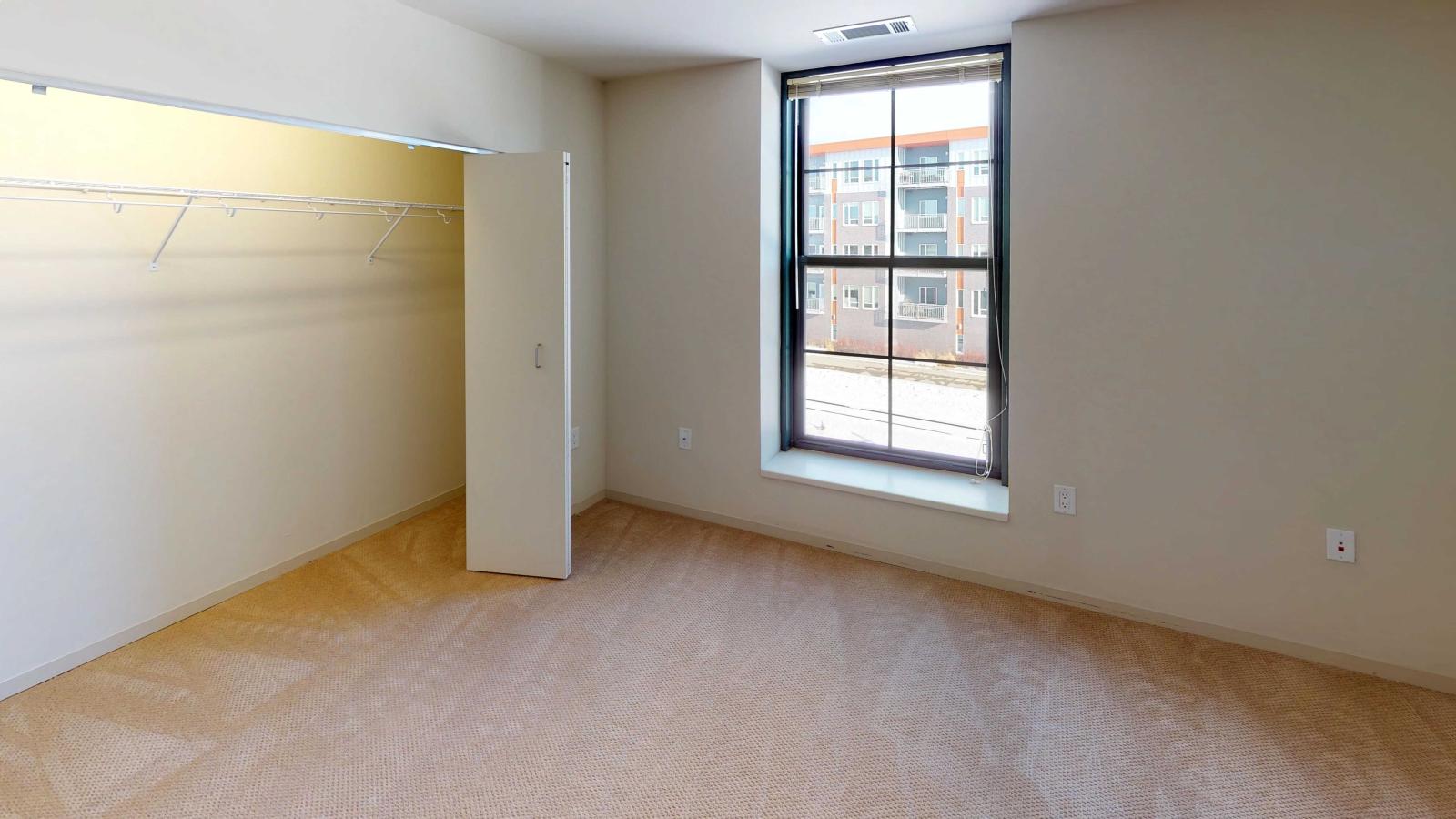 Lofted two bedroom with historic features and soft industrial finishes at Tobacco Lofts