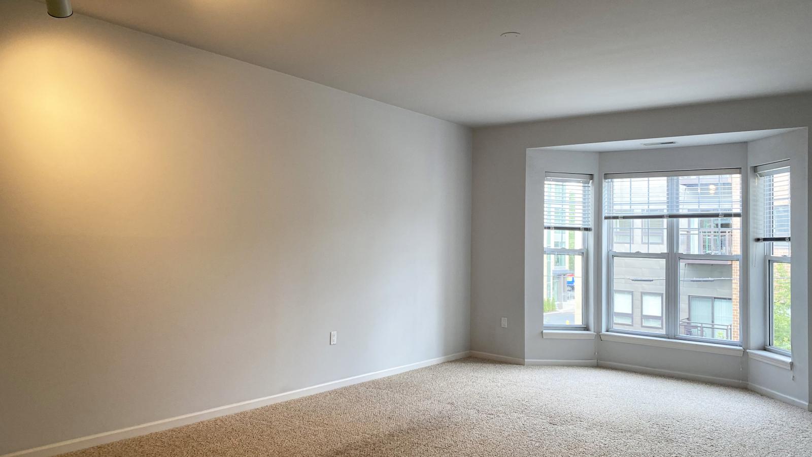 Spacious one-bedroom apartment with soft finishes and private balcony at City Place in Madison