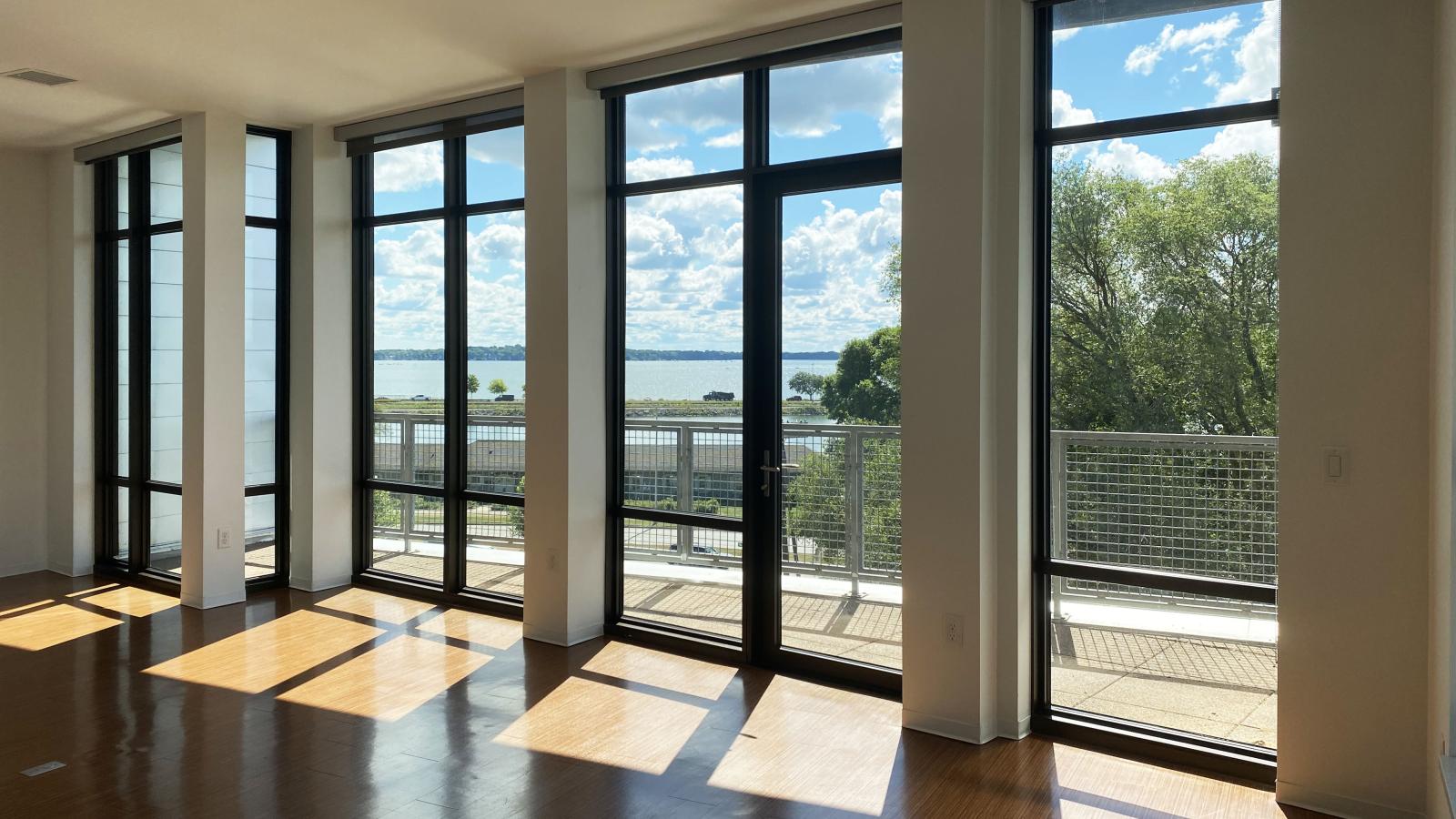 Corner two bedroom apartment with Lake Monona views and private balcony at SEVEN27