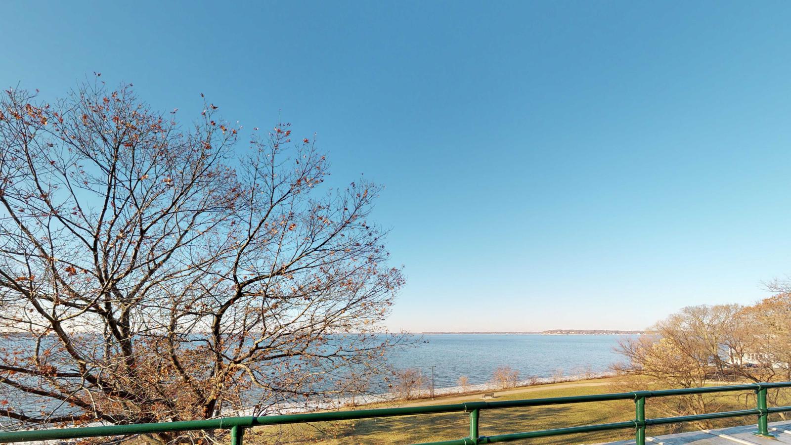 One-bedroom apartment with a large balcony and Lake Mendota views at Lincoln School