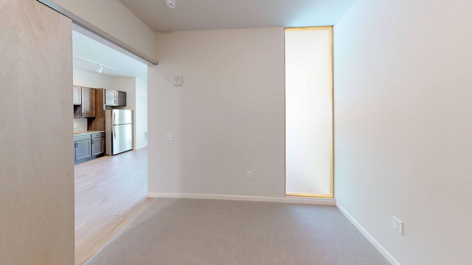 Stylish one bedroom apartment at Quarter Row with sleek cabinetry