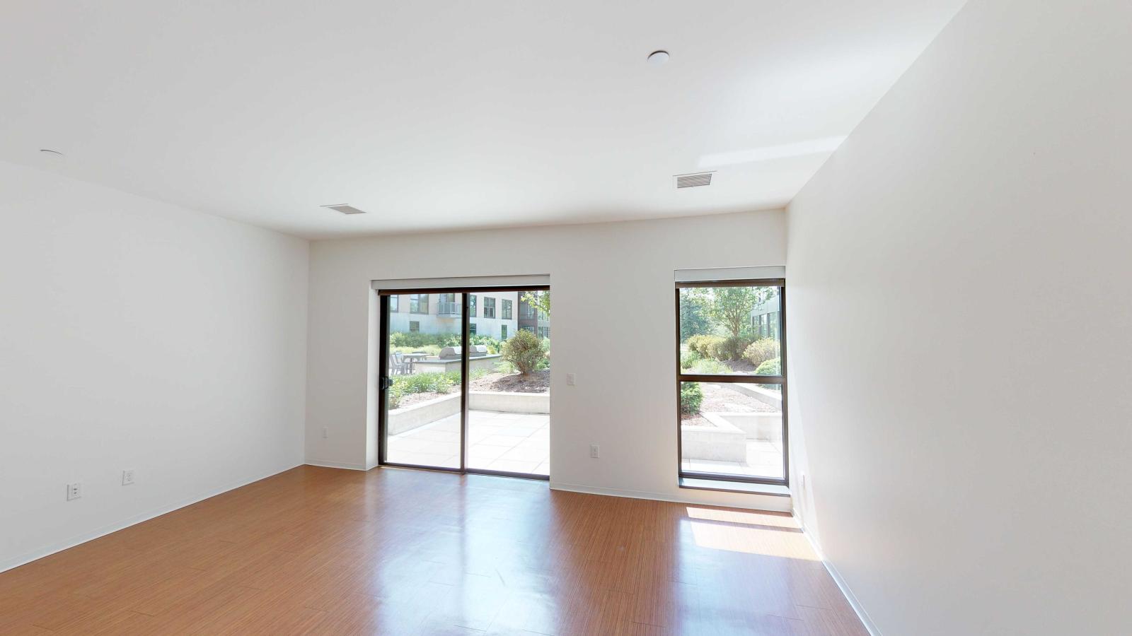 First floor studio apartment with private patio and direct courtyard access at SEVEN27 in Madison