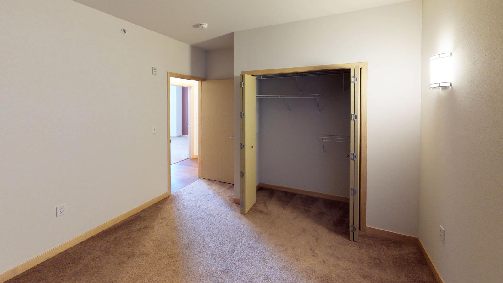 One bedroom plus den apartment featuring a separate den area at The Depot in downtown Madison